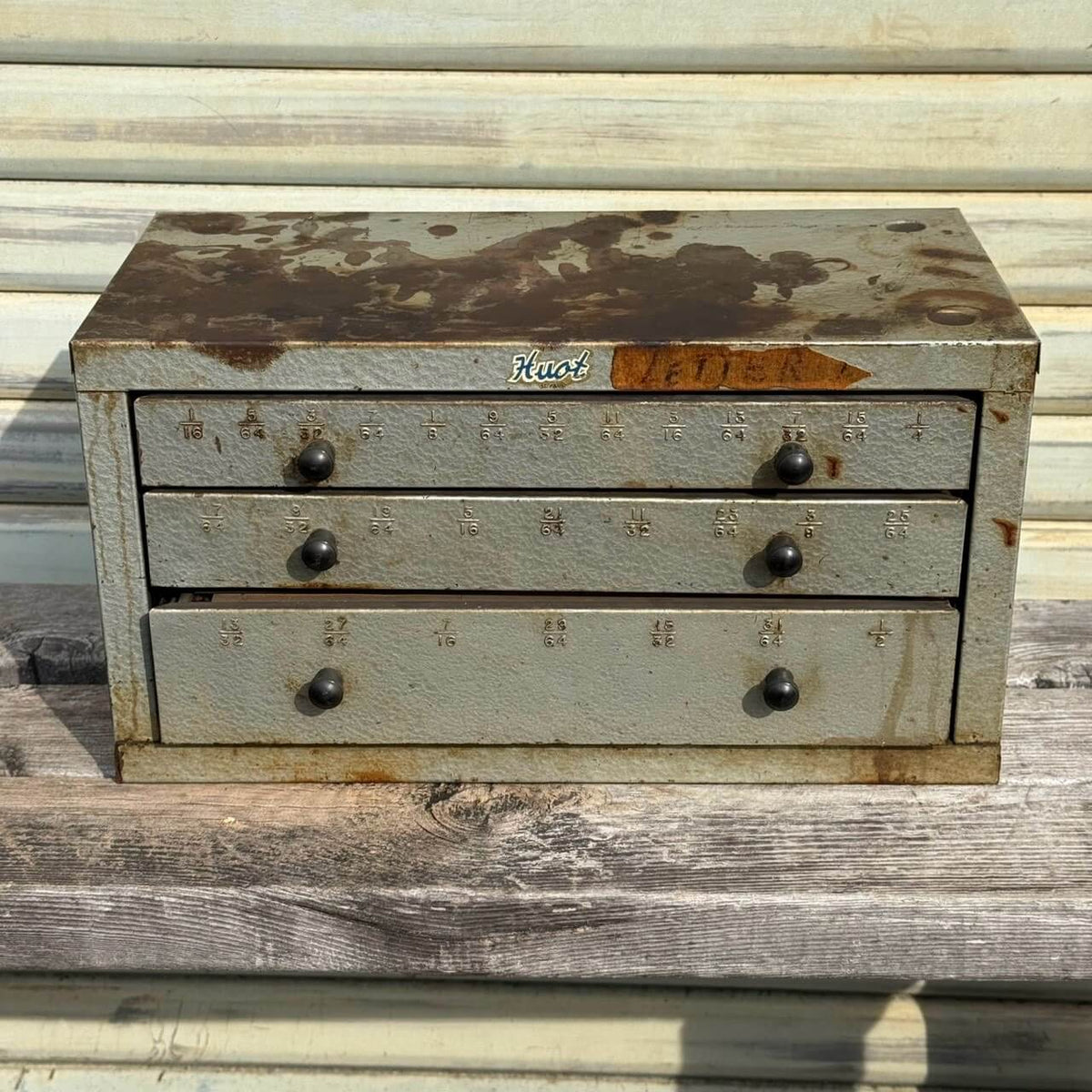 【1950-60年代】ビンテージ ガレージ アメリカン雑貨 店舗什器 HUOT ヒュウト キャビネット #2680-1