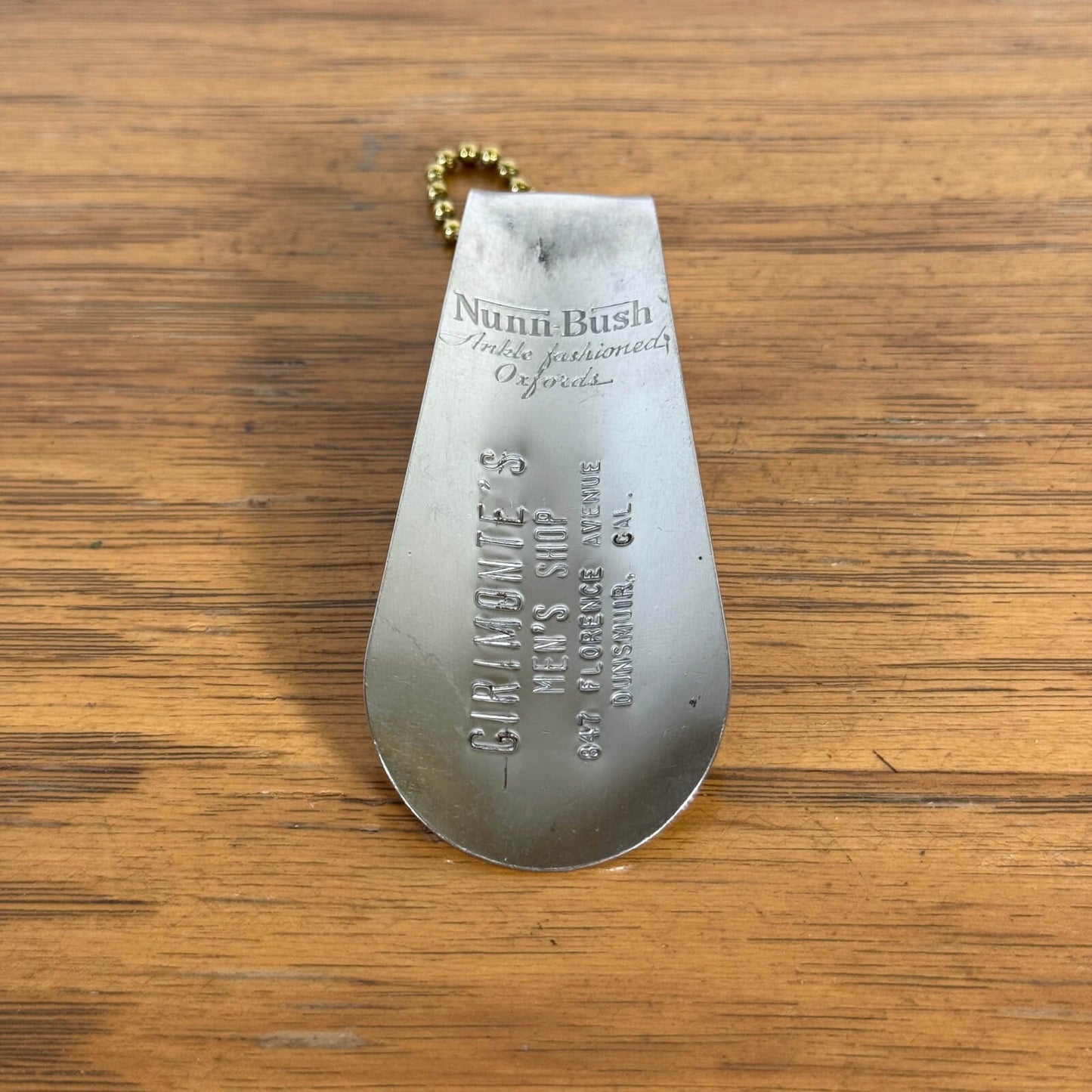 【1950-60年代】ビンテージ 靴べら シューホーン アメリカン雑貨 キーホルダー メタル製 #1246-8