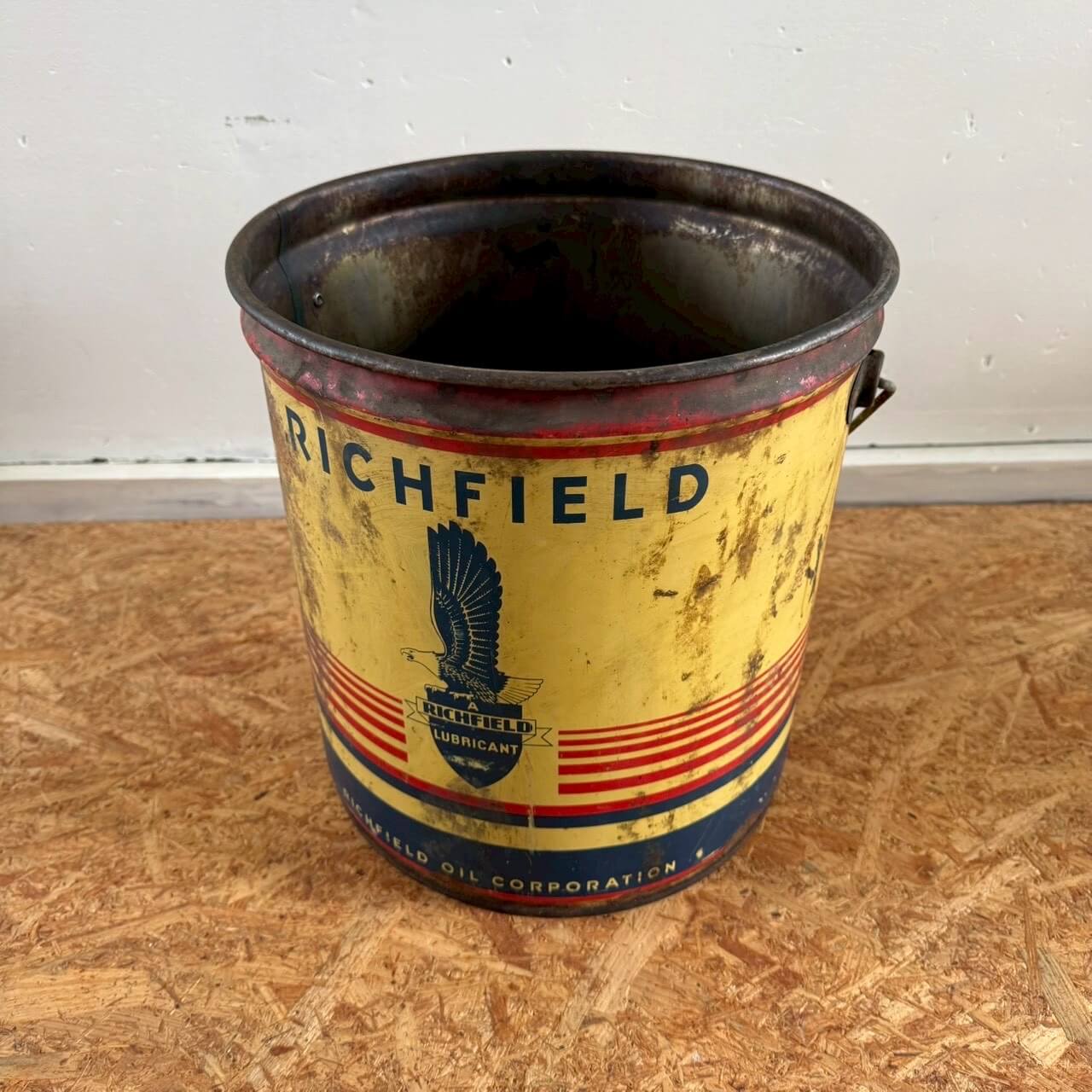 【1950-60年代】ビンテージ RICHFIELD オイル缶 アメリカン雑貨 ガレージ ディスプレイ #2248