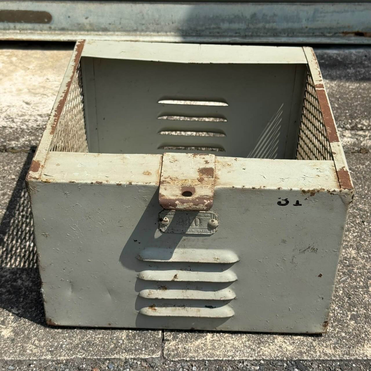 【1940-50年代】ビンテージ ガレージ アメリカン雑貨 店舗什器 メタル ロッカーバスケット 21ドロワー #2741