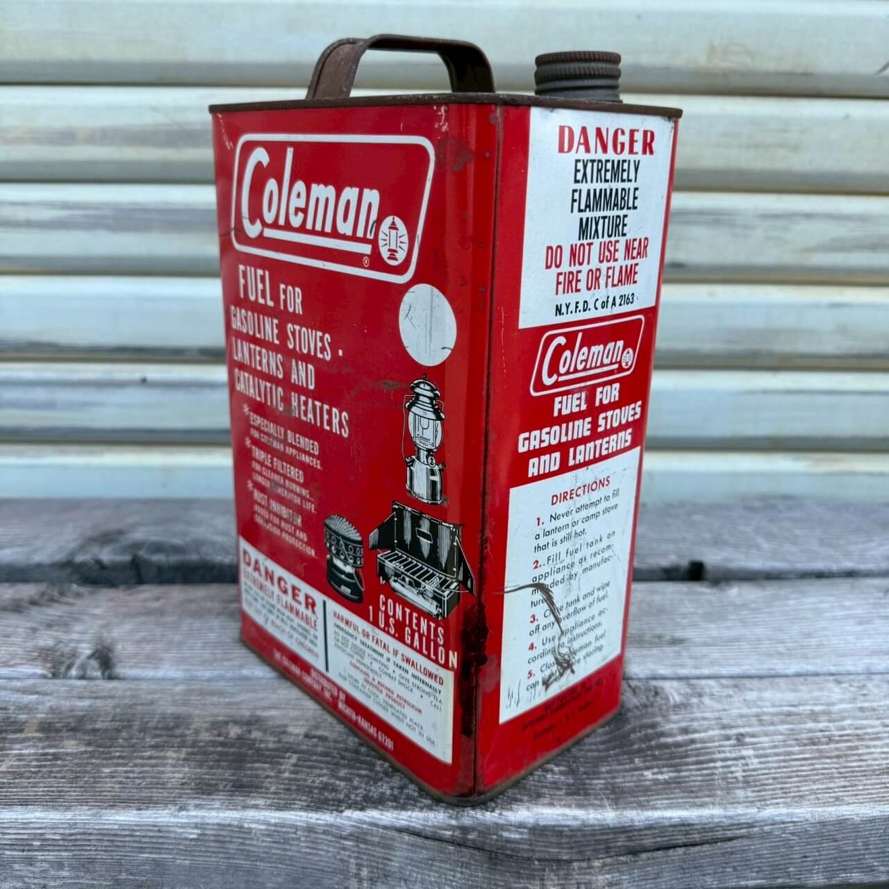 1960-70年代】ビンテージ Coleman コールマン ガソリン缶 1ガロン