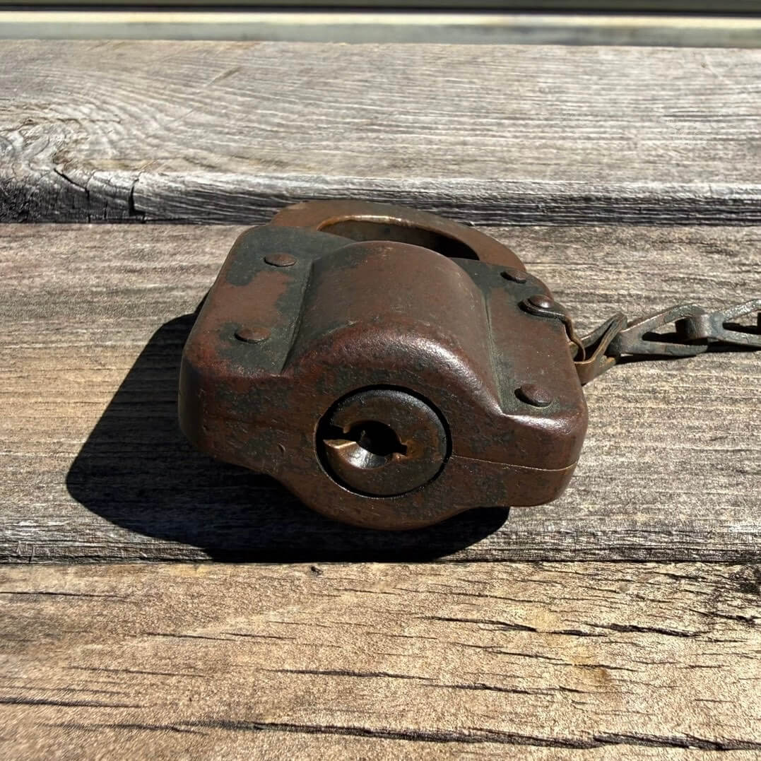 【1930-40年代】ビンテージ ガレージ アメリカン雑貨 店舗什器 CORBIN コービン 南京錠 鍵 #2867