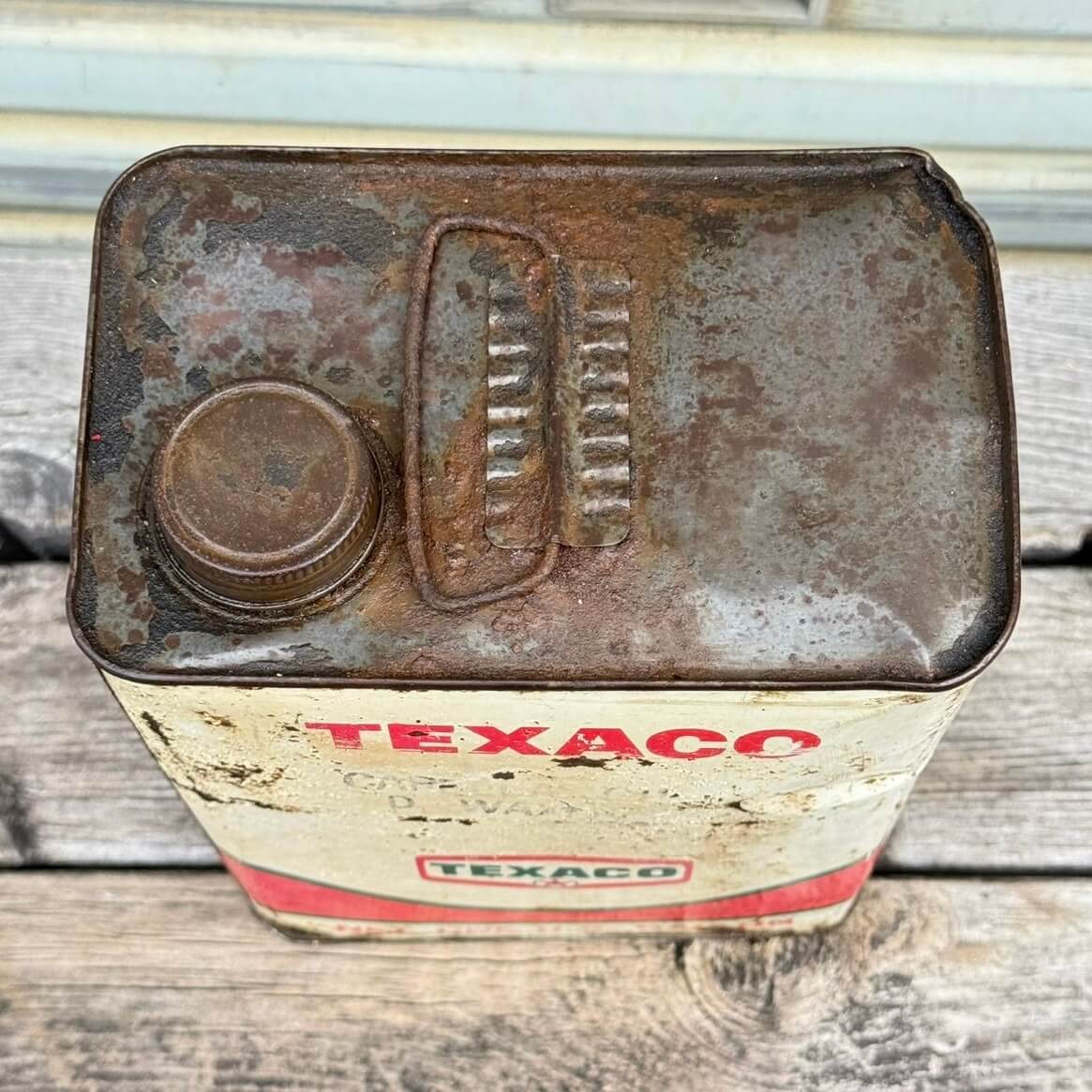【1960-70年代】ビンテージ オイル缶 アメリカン雑貨 店舗什器 TEXACO テキサコ 1ガロン #2665