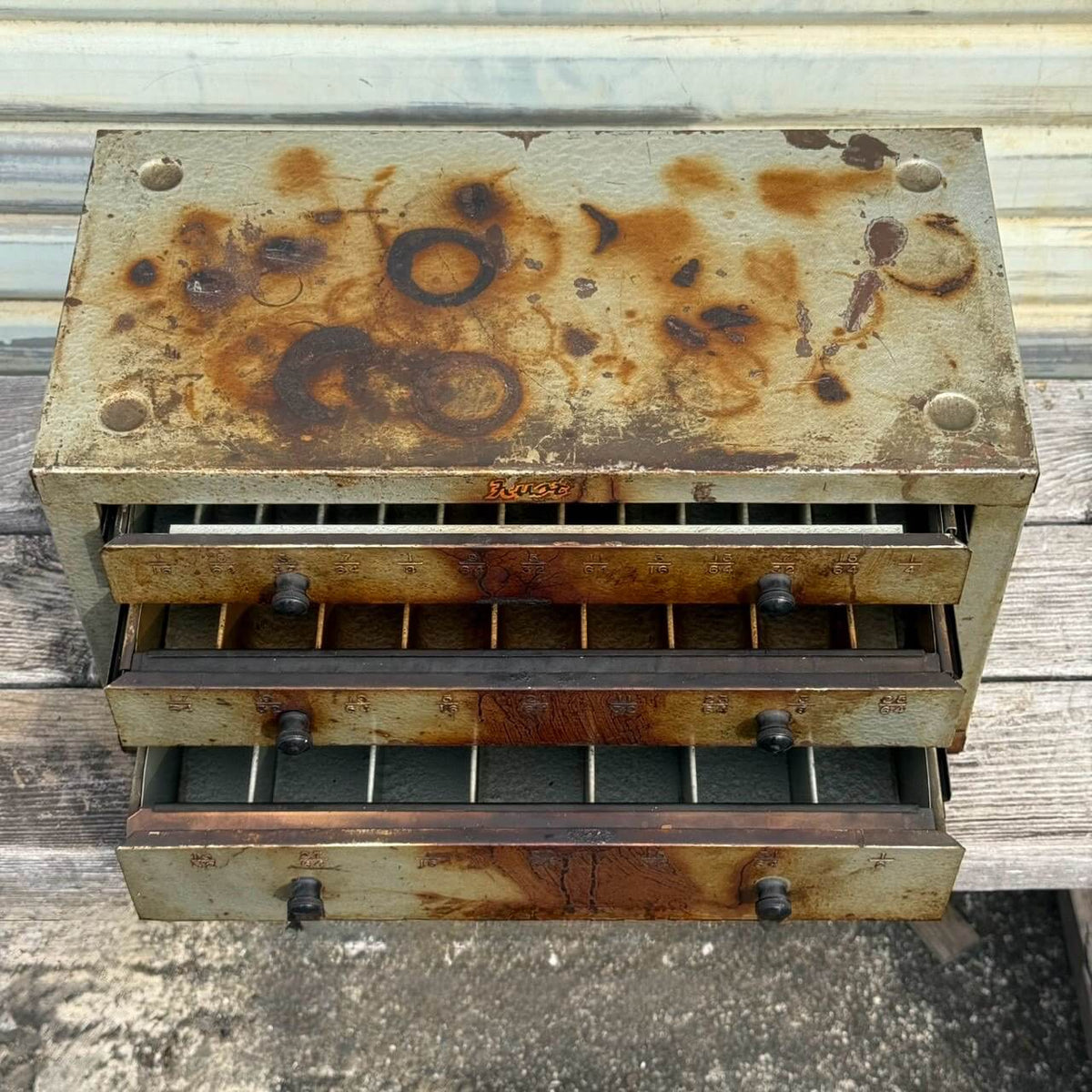 【1950-60年代】ビンテージ ガレージ アメリカン雑貨 店舗什器 HUOT ヒュウト キャビネット #2680-2