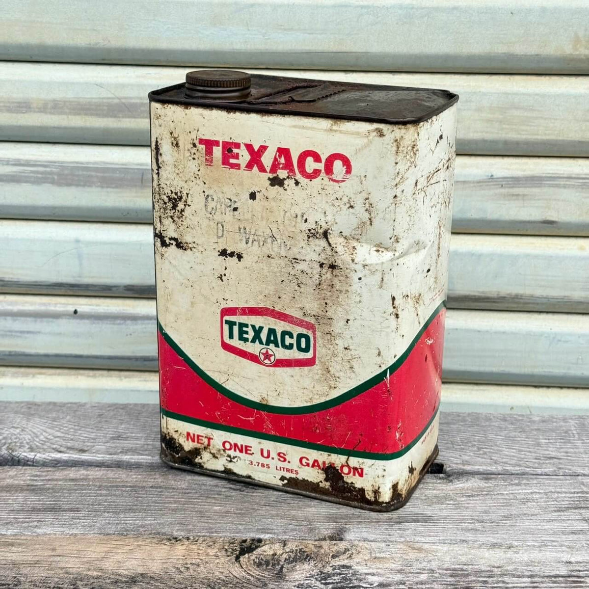 【1960-70年代】ビンテージ オイル缶 アメリカン雑貨 店舗什器 TEXACO テキサコ 1ガロン #2665
