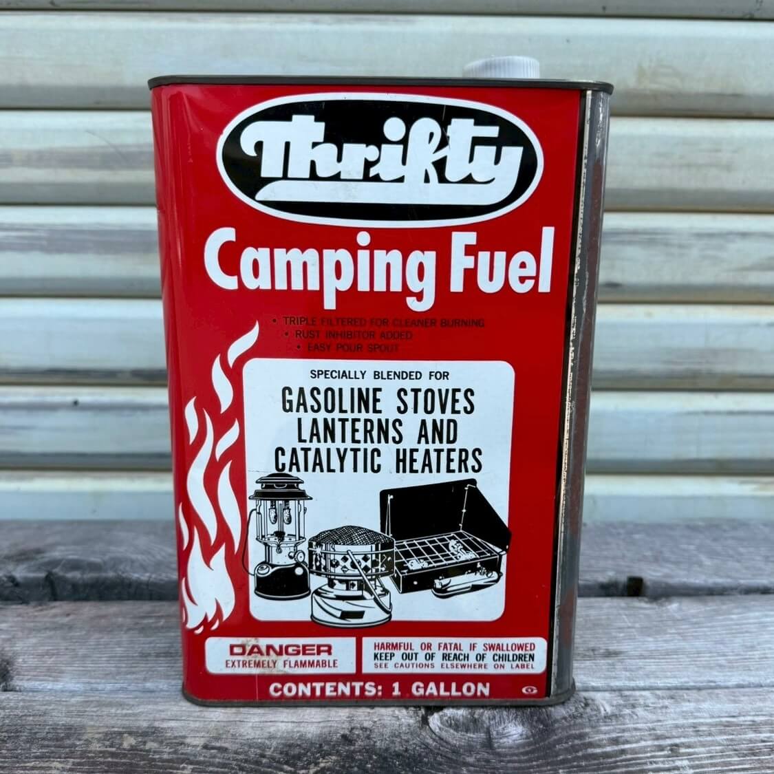 【1960-70年代】ビンテージ ガソリン缶 アメリカン雑貨 店舗什器 キャンプ オイル缶 #2471