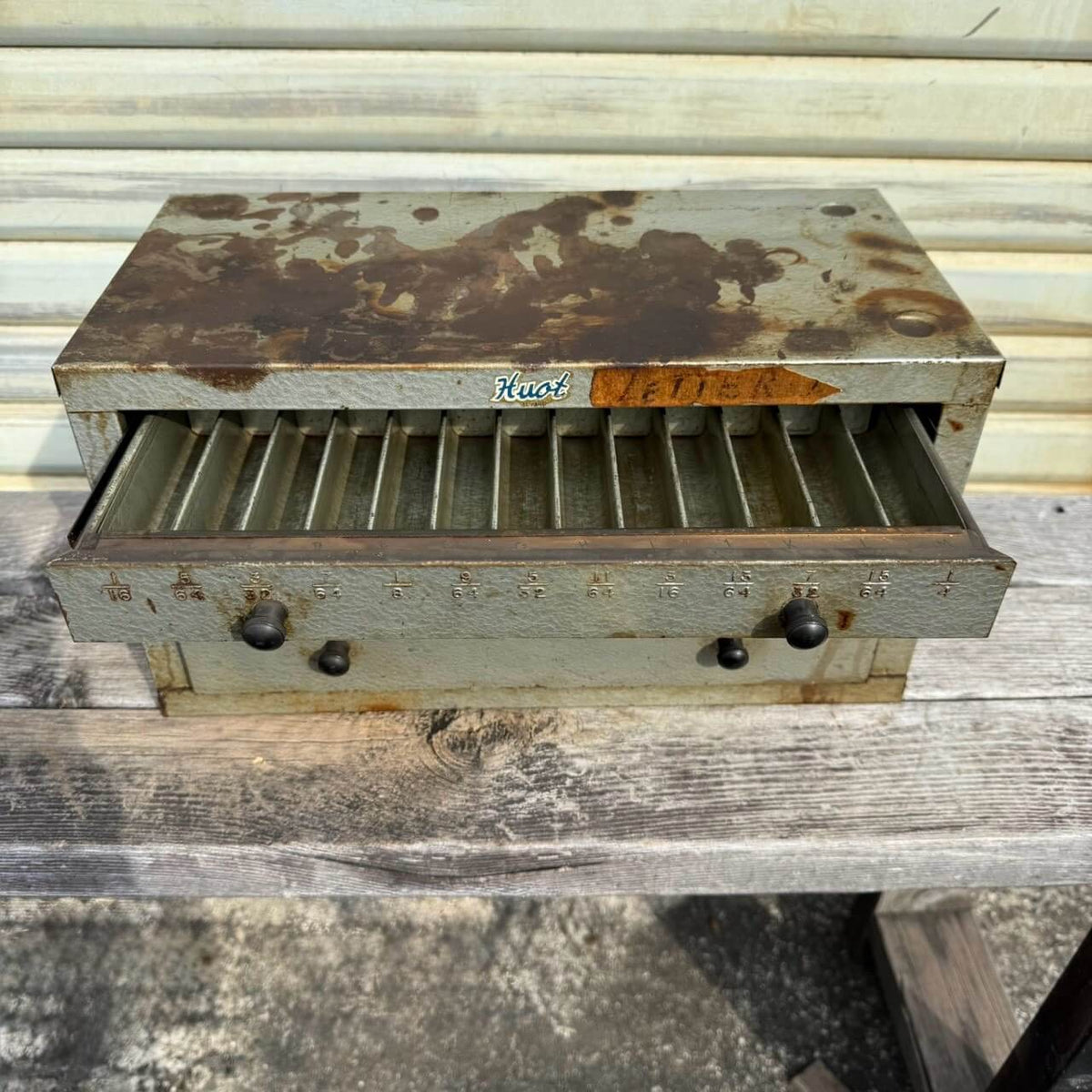 【1950-60年代】ビンテージ ガレージ アメリカン雑貨 店舗什器 HUOT ヒュウト キャビネット #2680-1