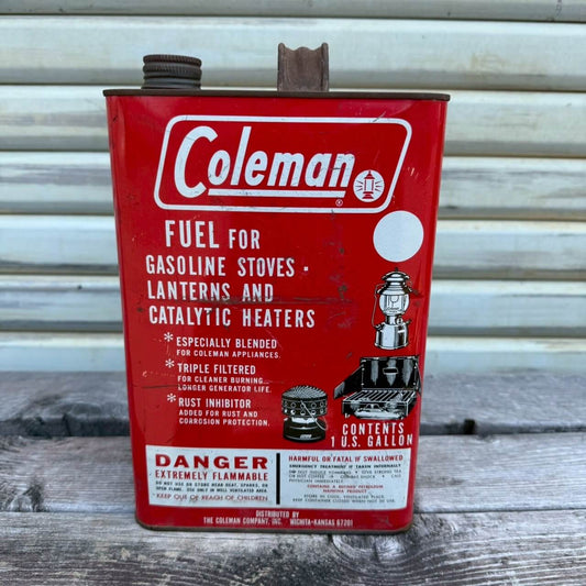 【1960-70年代】ビンテージ Coleman コールマン ガソリン缶 1ガロン オイル缶 アメリカ #2470
