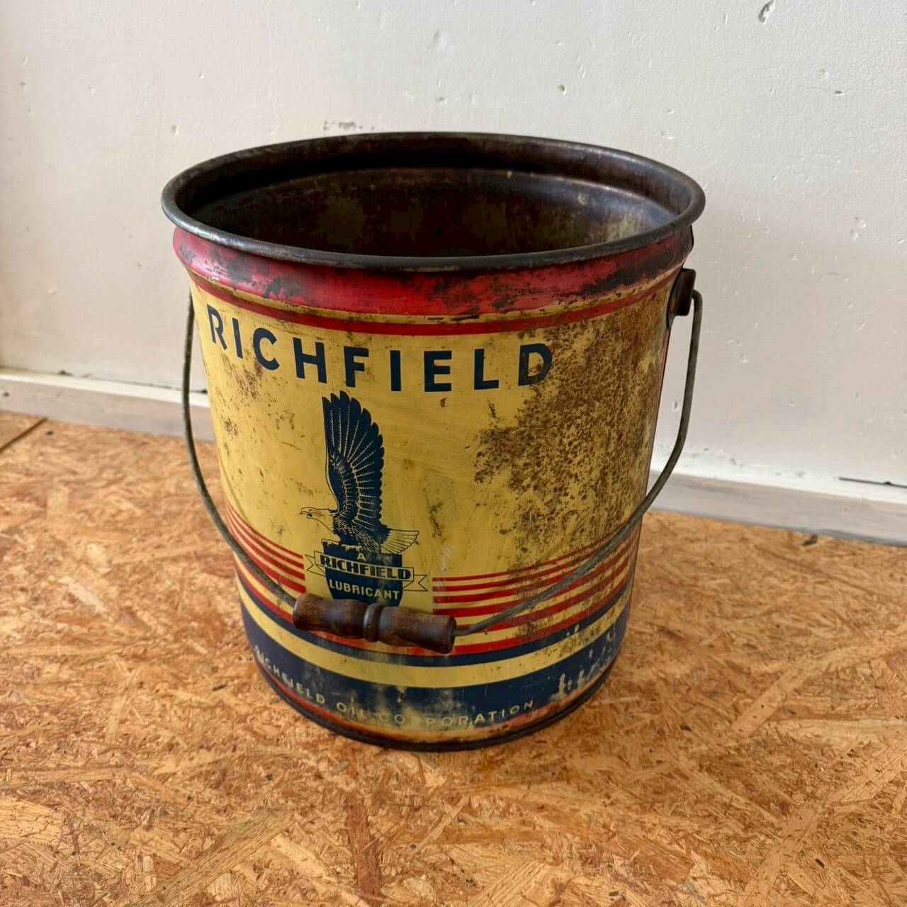 【1950-60年代】ビンテージ RICHFIELD オイル缶 アメリカン雑貨 ガレージ ディスプレイ #2248