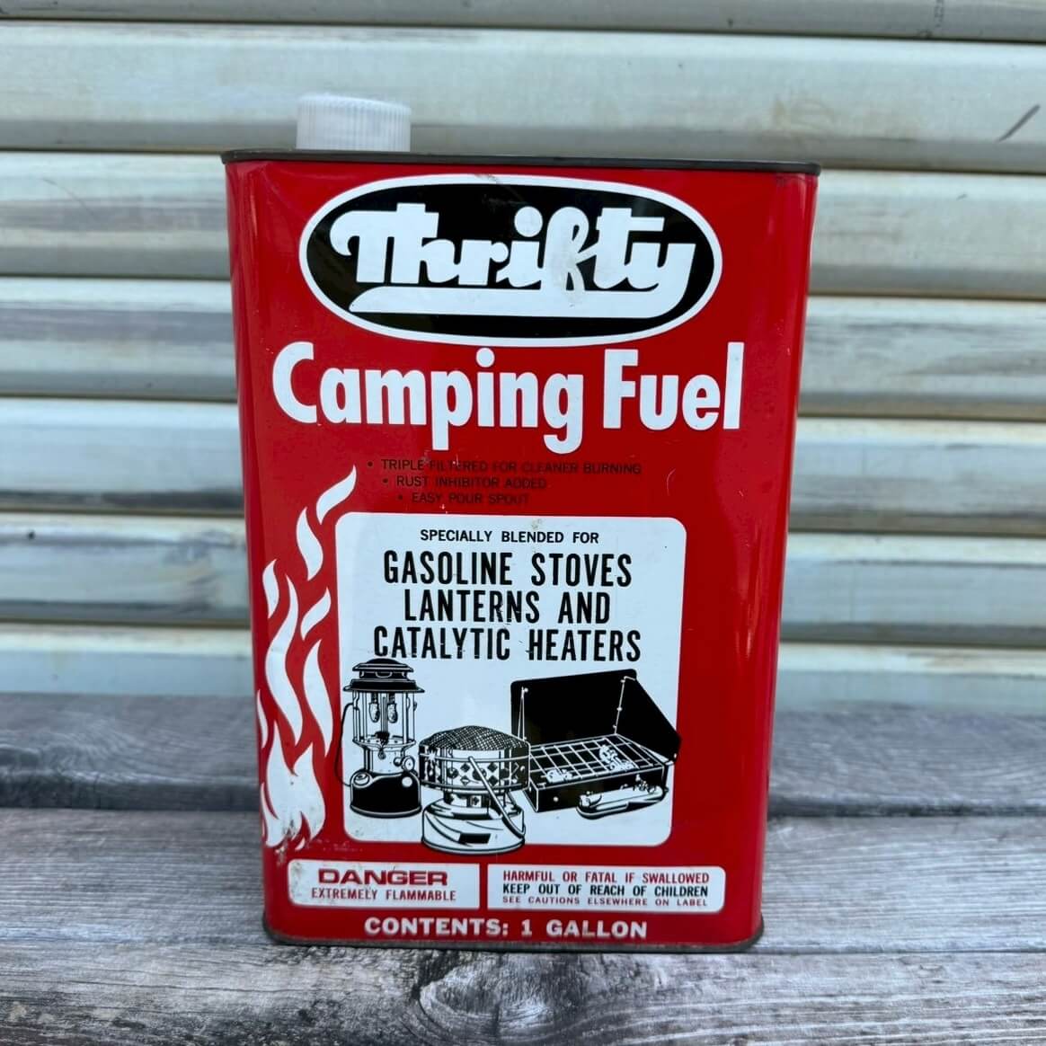 【1960-70年代】ビンテージ ガソリン缶 アメリカン雑貨 店舗什器 キャンプ オイル缶 #2471