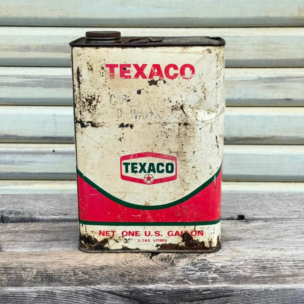 【1960-70年代】ビンテージ オイル缶 アメリカン雑貨 店舗什器 TEXACO テキサコ 1ガロン #2665