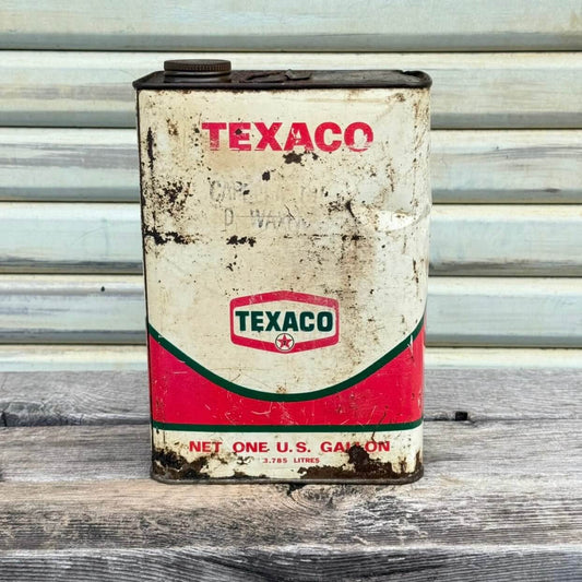 【1960-70年代】ビンテージ オイル缶 アメリカン雑貨 店舗什器 TEXACO テキサコ 1ガロン #2665