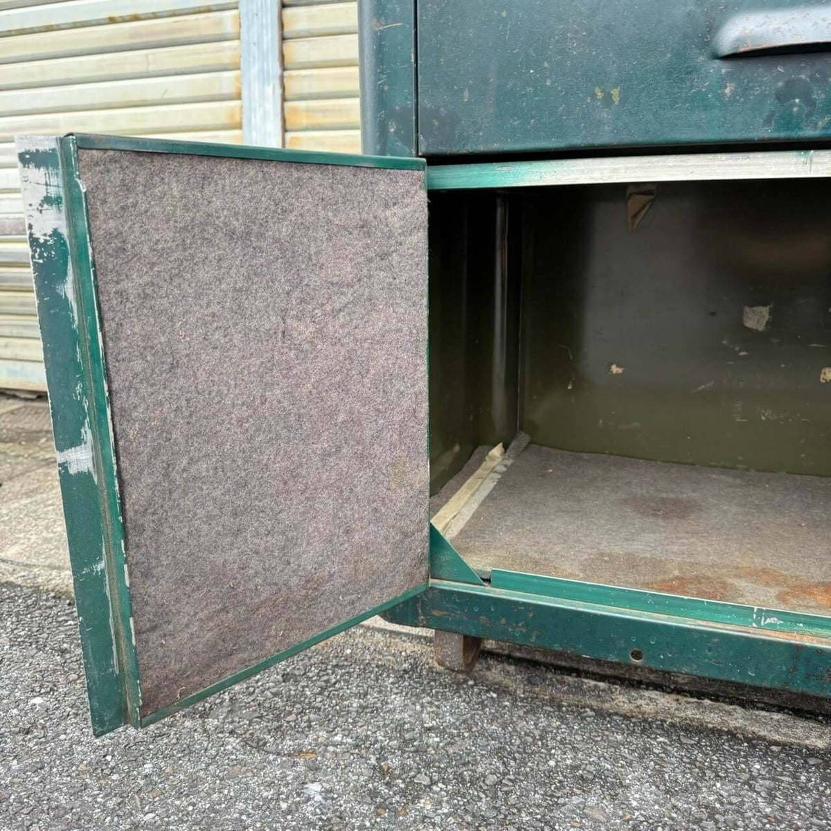 【1940-50年代】ビンテージ ガレージ アメリカン雑貨 店舗什器 PRESSTEEL ツールキャビネット スチール #2745