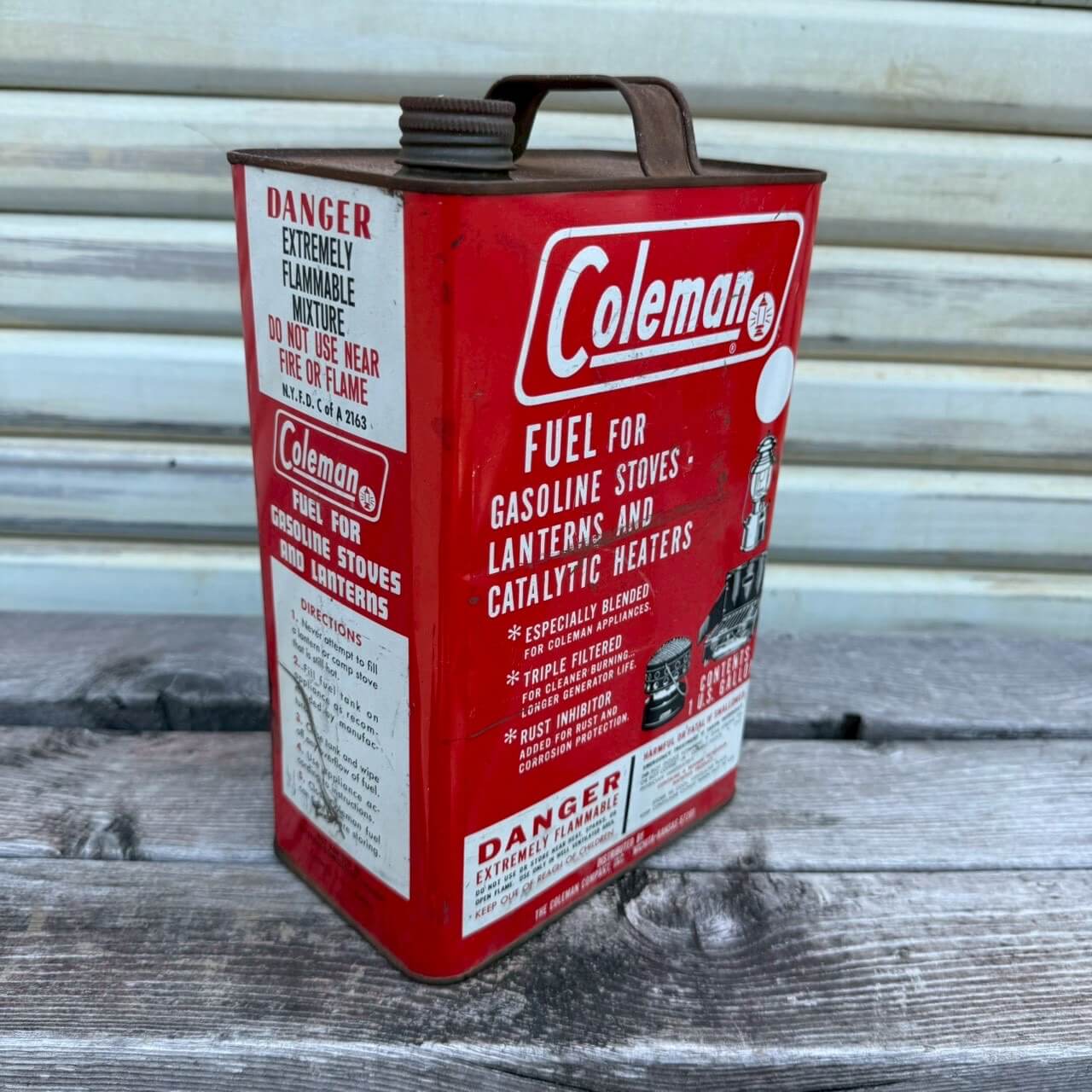 【1960-70年代】ビンテージ Coleman コールマン ガソリン缶 1ガロン オイル缶 アメリカ #2470