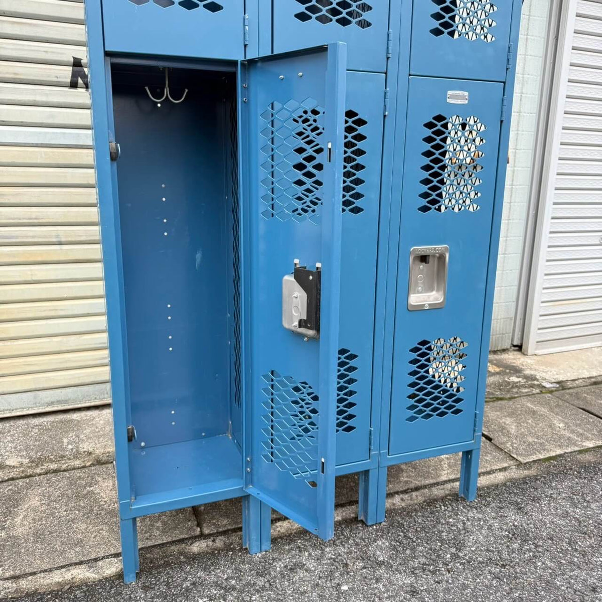 【ビンテージ】スチール ロッカー アメリカン雑貨 店舗什器 SALSBURY 6ドア ダブルティア #2650