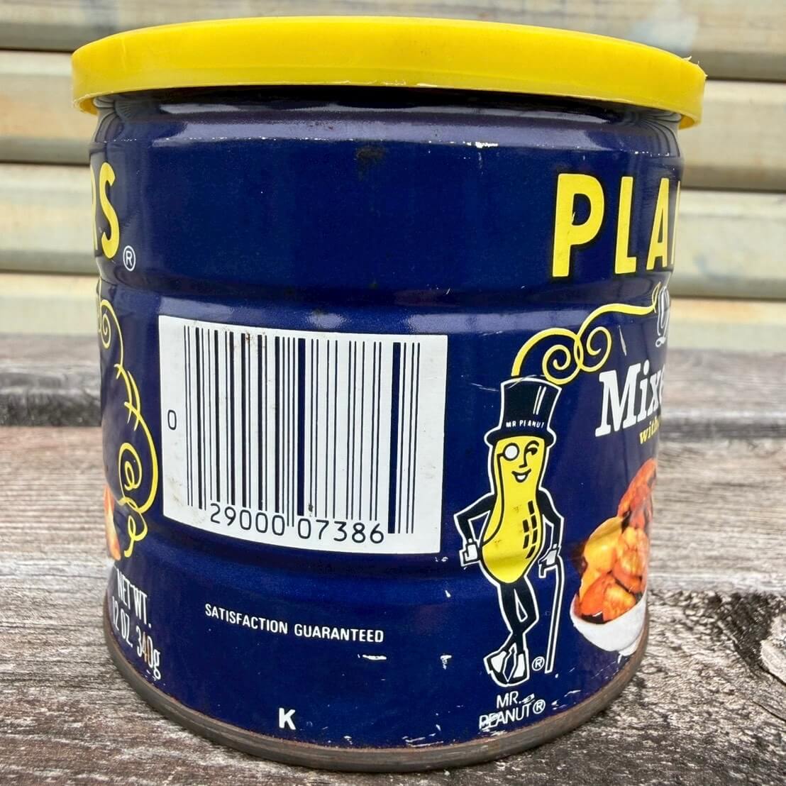 【1980-90年代】ビンテージ ナッツ缶 アメリカン雑貨 店舗什器 ミスターピーナッツ 小物入れ #2545