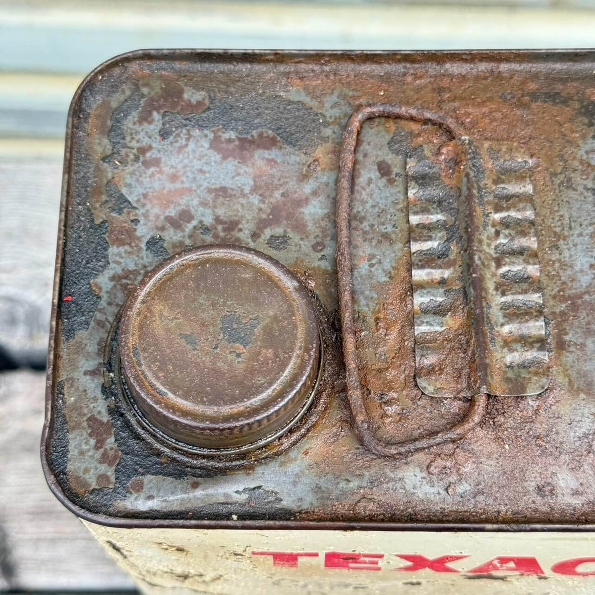 【1960-70年代】ビンテージ オイル缶 アメリカン雑貨 店舗什器 TEXACO テキサコ 1ガロン #2665
