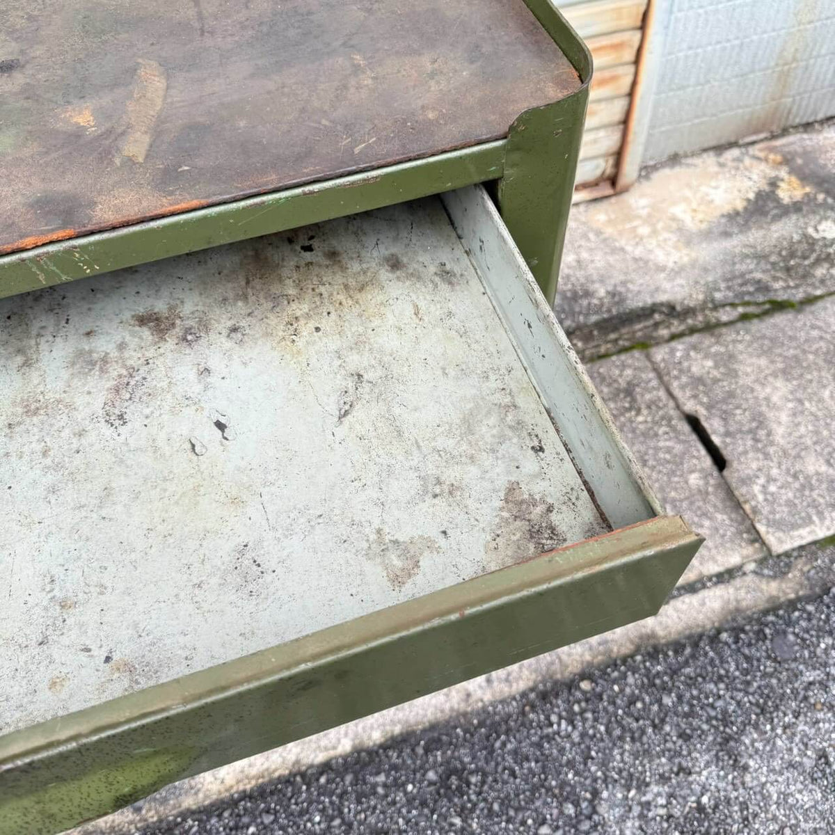 【1940-50年代】ビンテージ ガレージ アメリカン雑貨 店舗什器 PRESSTEEL ツールキャビネット スチール #2744