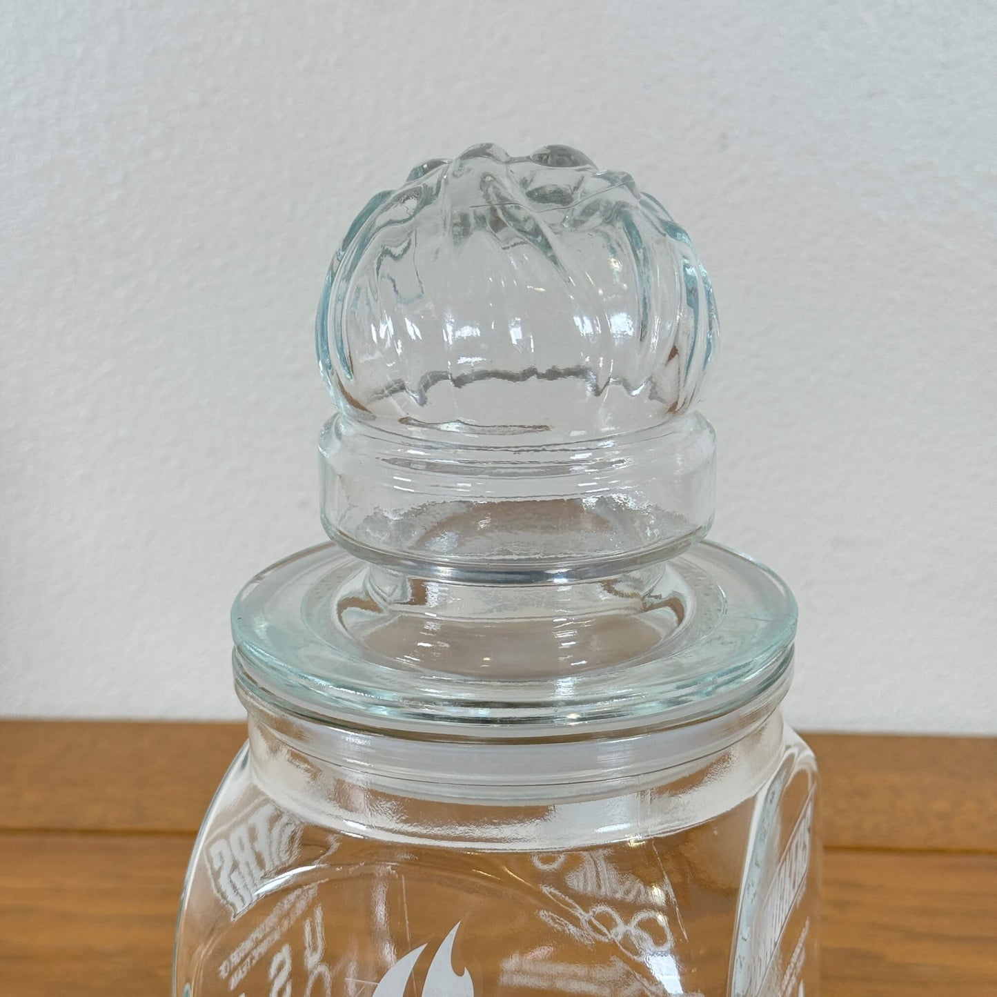 #1531【1992年製】ビンテージ オリンピック記念品 ガラスジャー / 収納瓶 小物入れ アメリカ