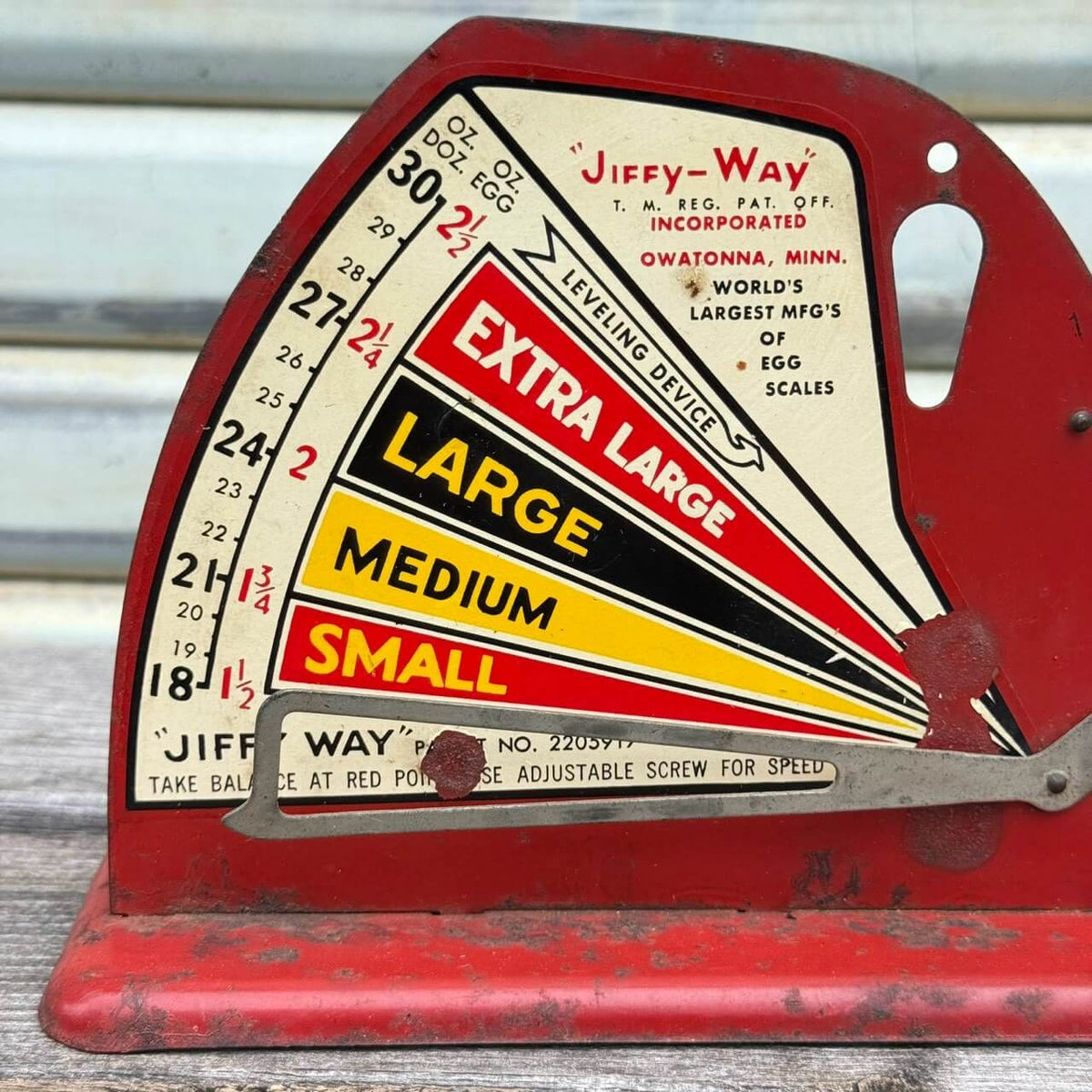 【1950年代】ビンテージ ガレージ アメリカン雑貨 店舗什器 JIFFY-WAY エッグスケール 卵計量器 #2724