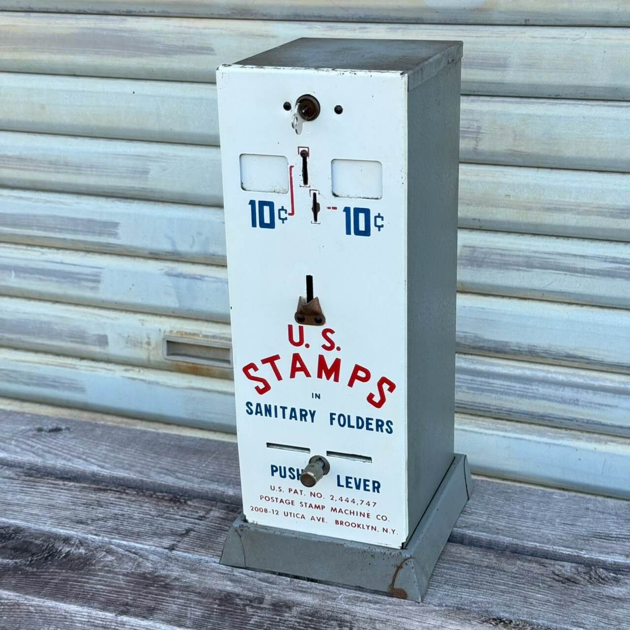 【1970年代】ビンテージ ガレージ アメリカン雑貨 店舗什器 切手 自動販売機 コインマシン #2794