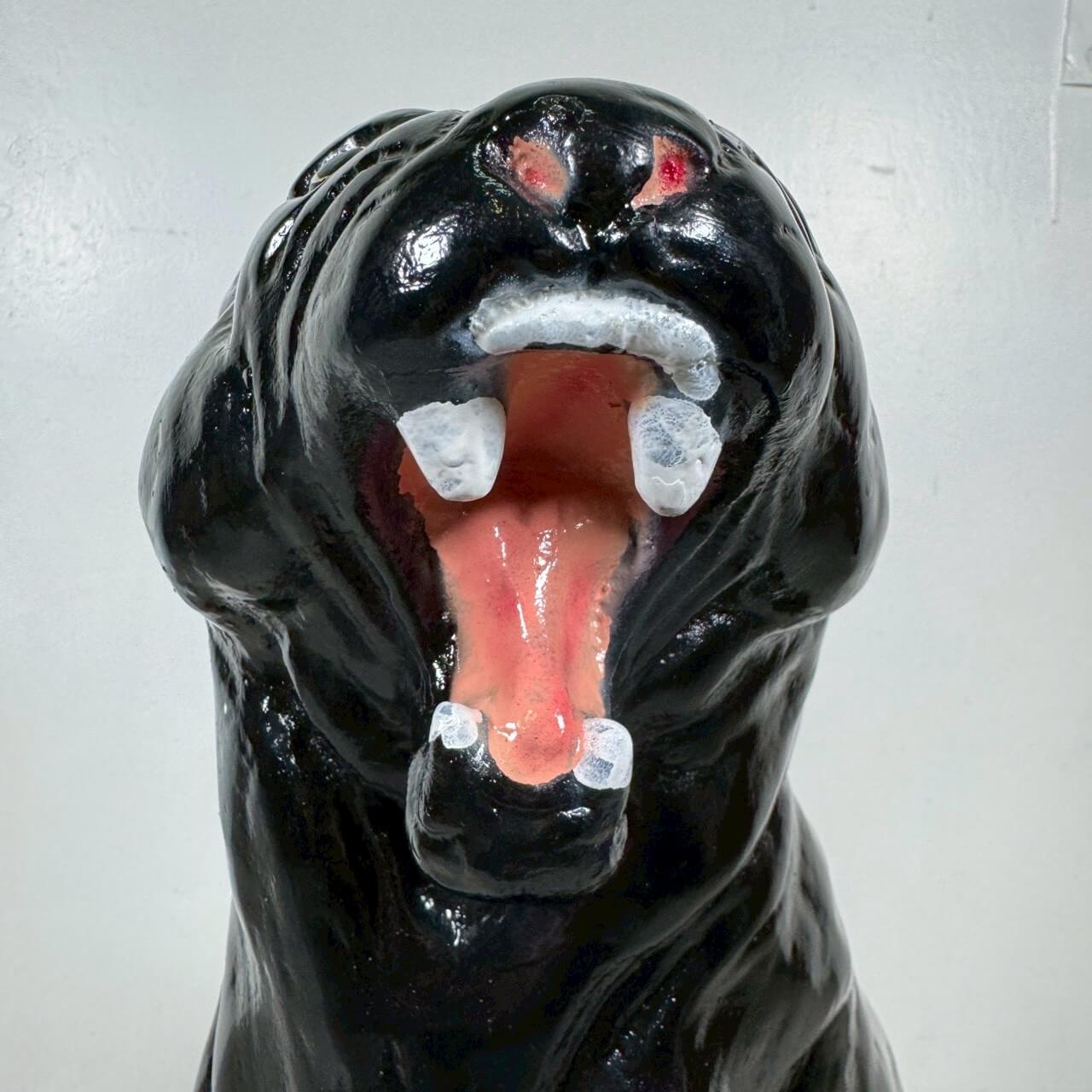 #2390【2000年代】ブラックパンサー オブジェ メキシコ製