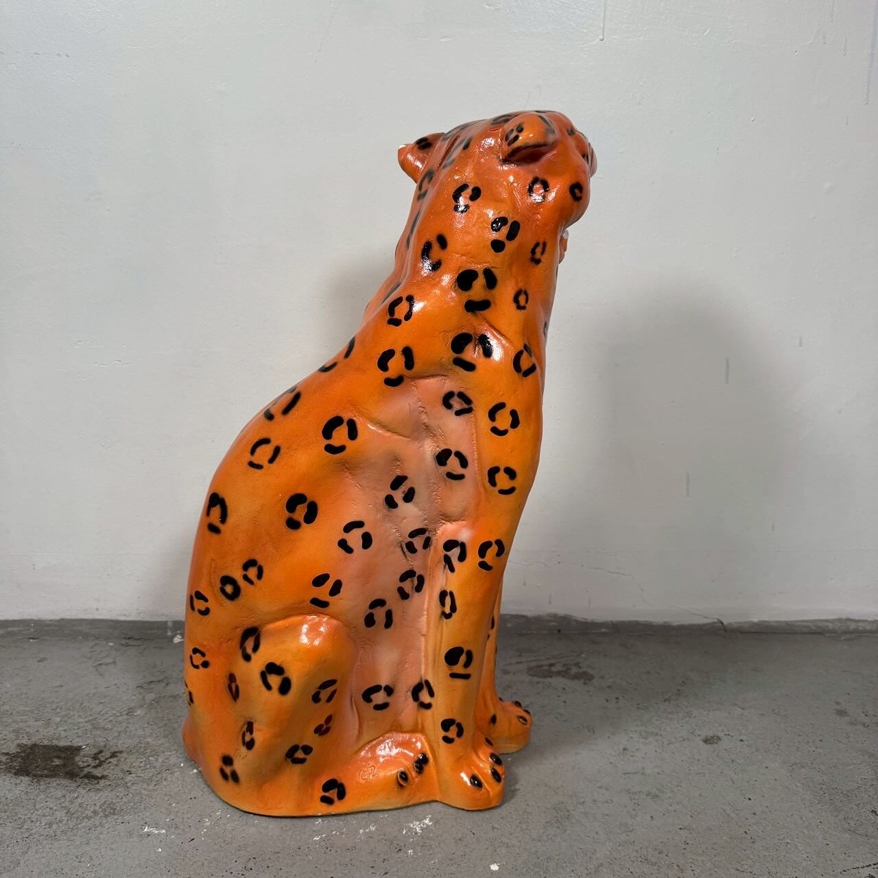 #2389【2000年代】Leopard／ヒョウ オブジェ メキシコ製