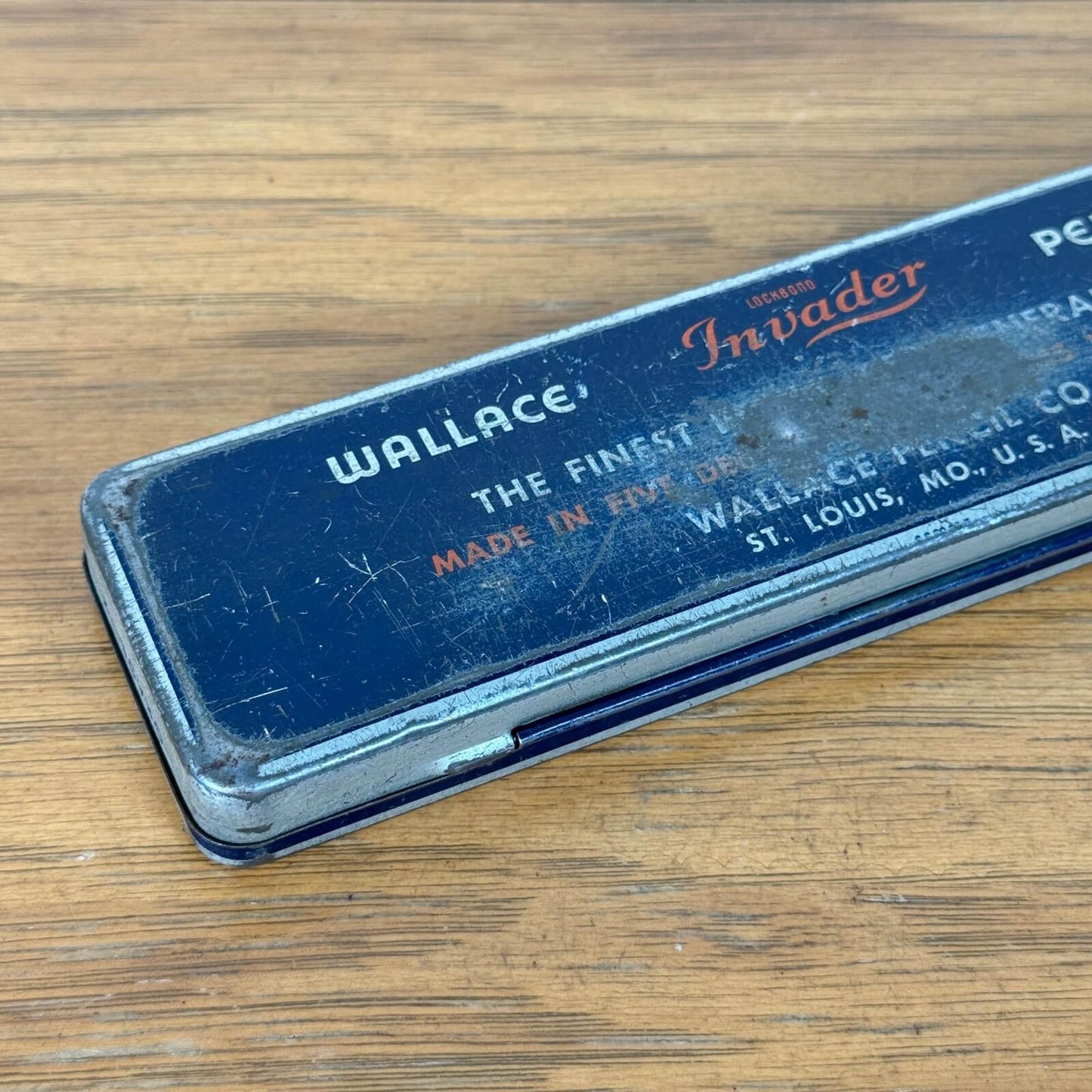 #2051【1950年代】ビンテージ Wallace “Invader” ペンケース / 筆箱 文房具 アメリカ