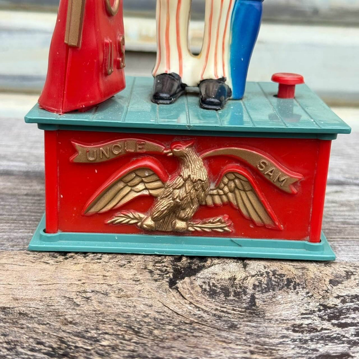 【1970年代】ビンテージ ガレージ アメリカン雑貨 店舗什器 UNCLE SAM コインバンク 貯金箱 #2717