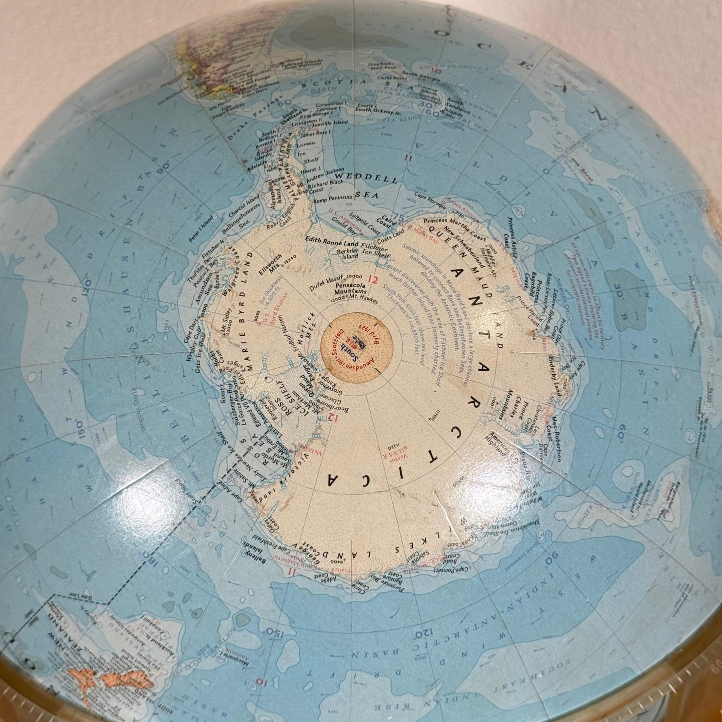 #1545【1961年】ビンテージ National Geographic 地球儀 ディスプレイ アメリカ