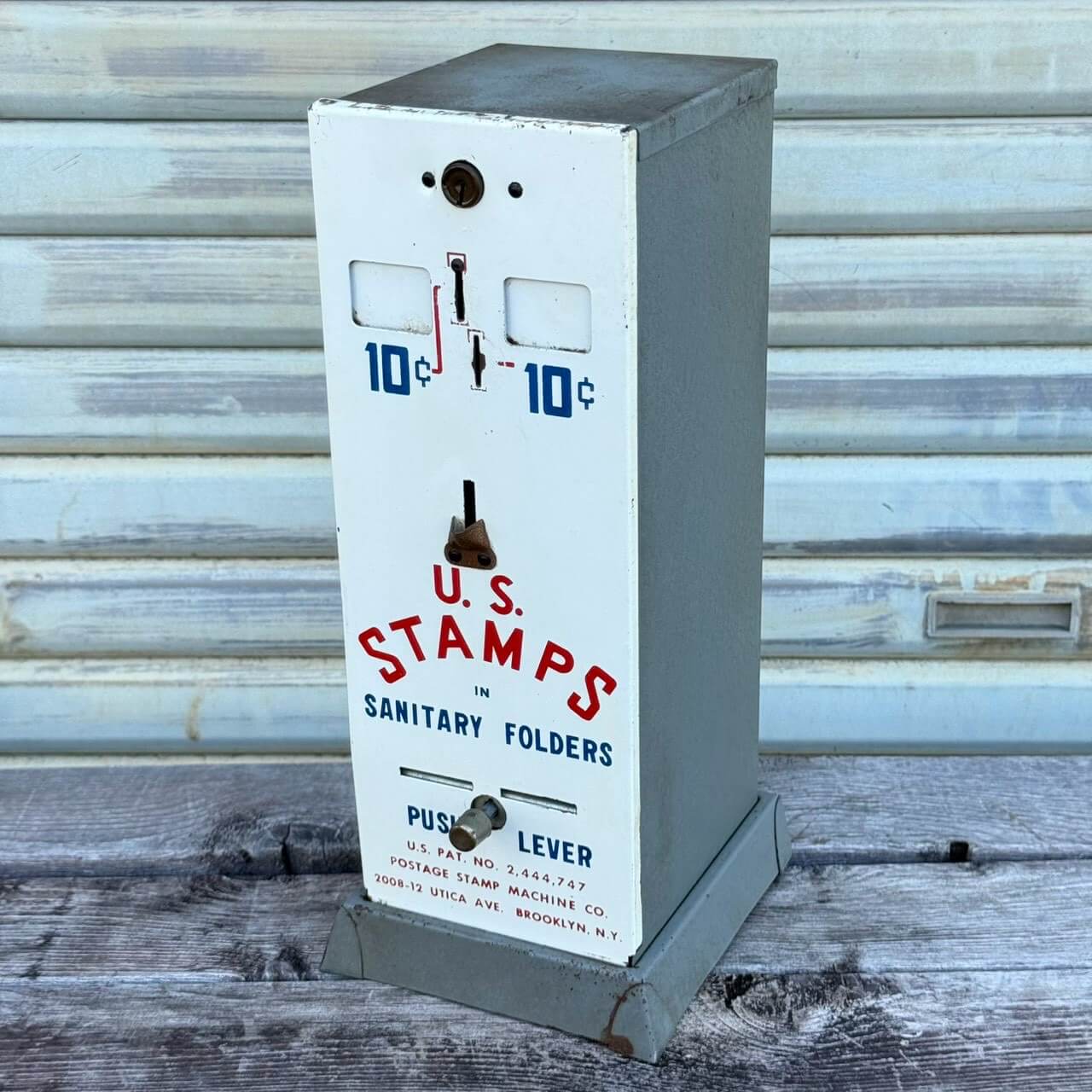 【1970年代】ビンテージ ガレージ アメリカン雑貨 店舗什器 切手 自動販売機 コインマシン #2794
