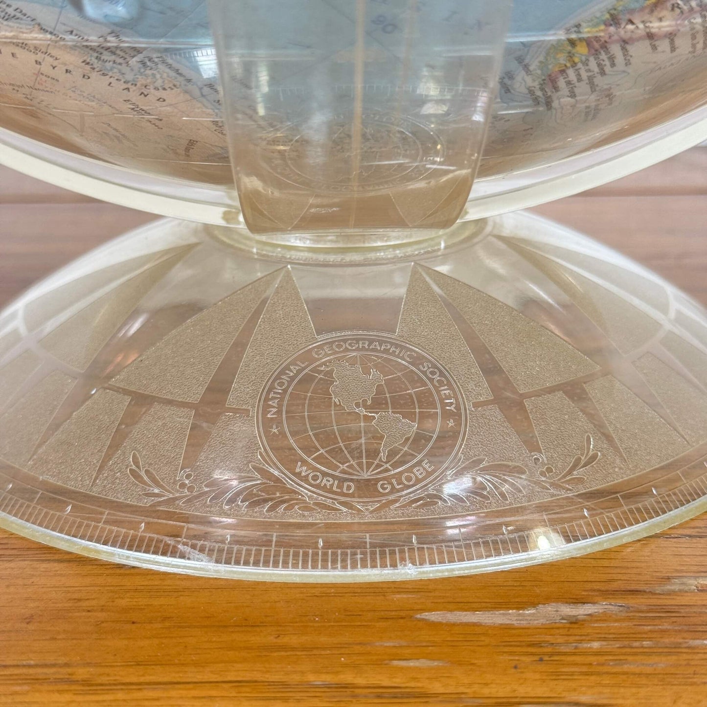 #1545【1961年】ビンテージ National Geographic 地球儀 ディスプレイ アメリカ