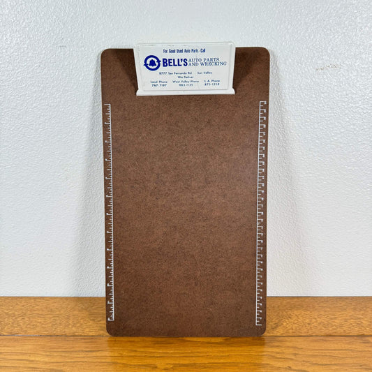 #1664【1970年代】ビンテージ BELL’S AUTO PARTS クリップボード / バインダー アドバタイジング アメリカ