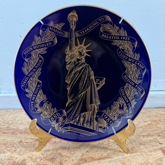 #2365【1986年製】ビンテージ 自由の女神 100周年記念プレート Statue of Liberty アメリカ