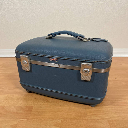 #189-A 【1950-60年代】ビンテージ AMERICAN TOURISTER 化粧ケース / トラベルケース コスメボックス アメリカ