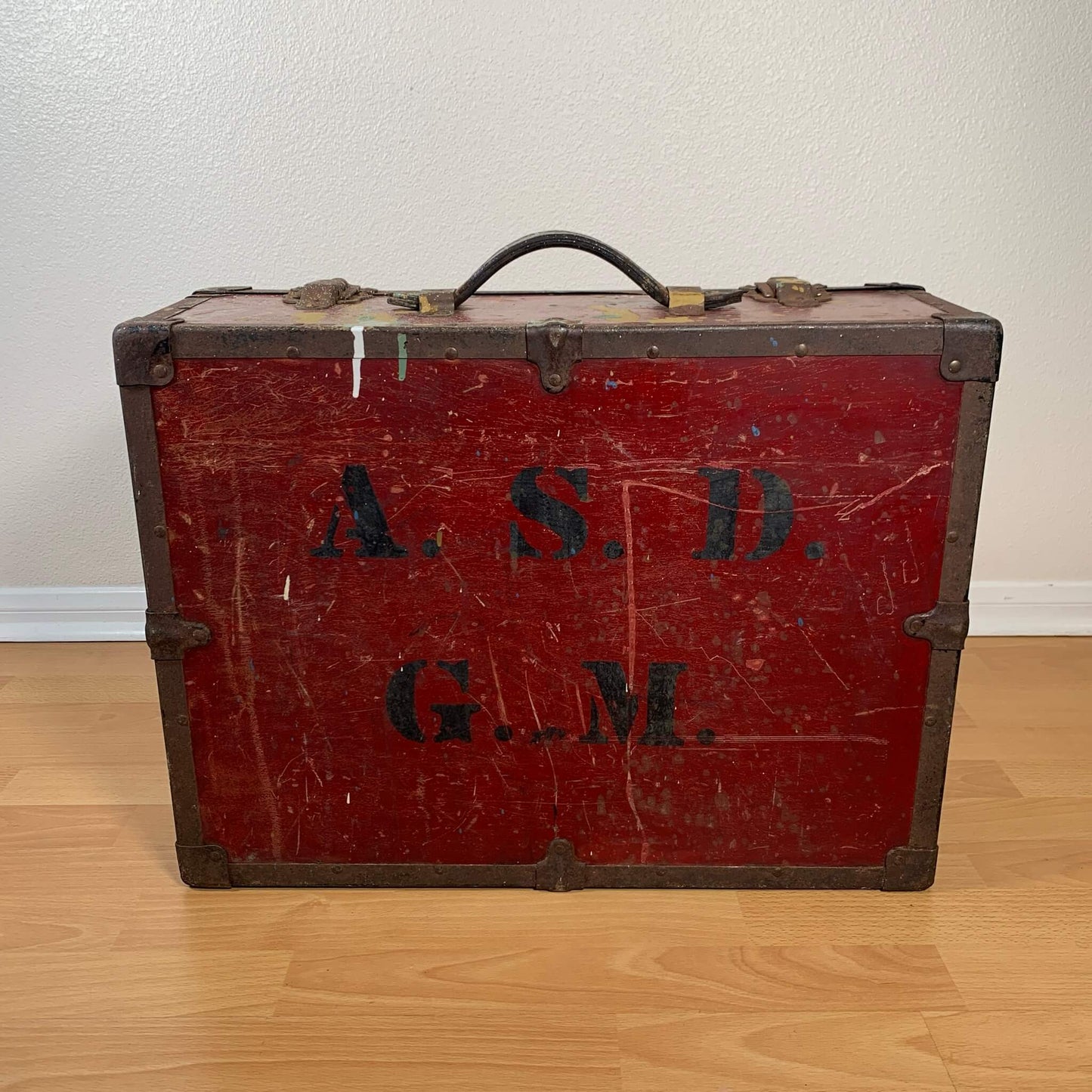 #725【1930-40年代】ビンテージ MSA HOSE MASK 木製ハードケース / 収納ケース アメリカ