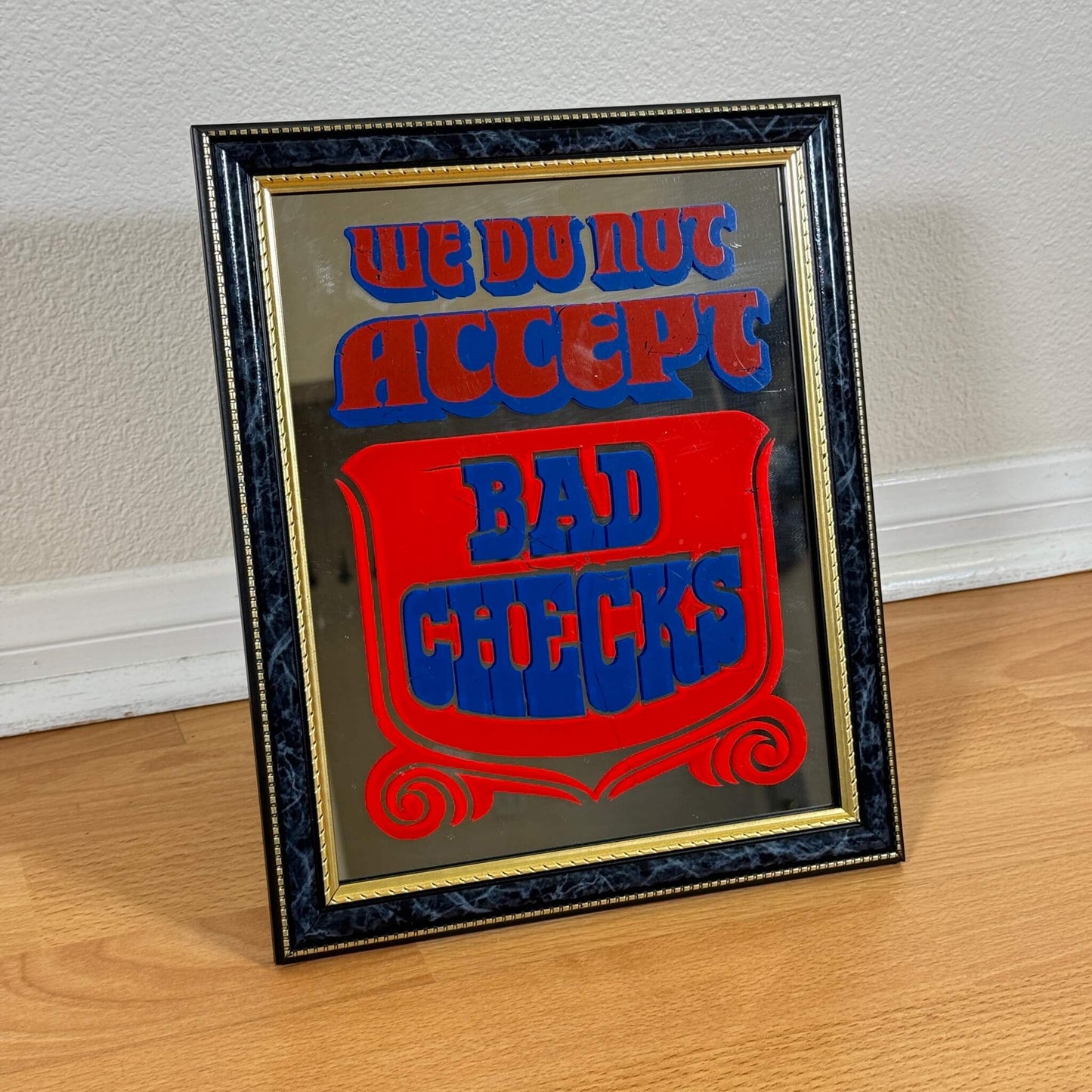 #1388【1970-80年代】 ビンテージ パブミラー / 　インテリア アメリカ