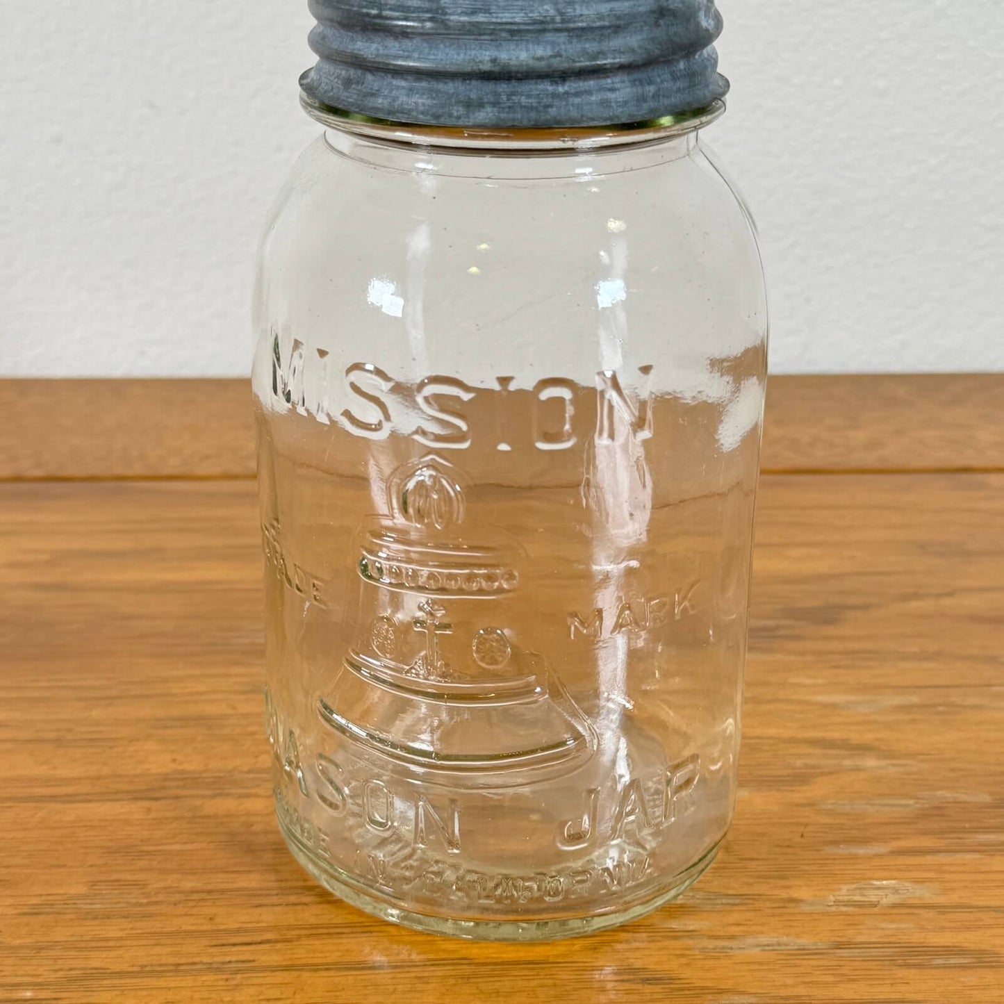 #1518【1930年代】ビンテージ ガラスジャー 収納 小物入れ