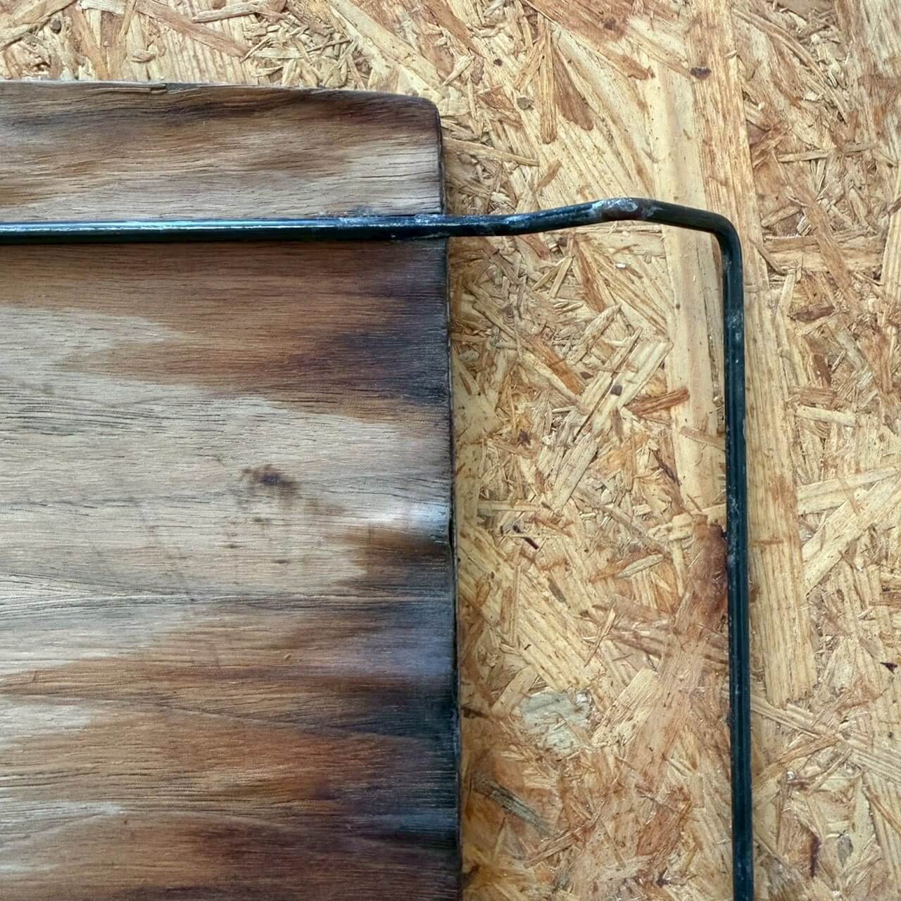 #2297【1970年代】ビンテージ モザイクタイル トリベット / アイアンハンドル付き 鍋敷き アメリカ