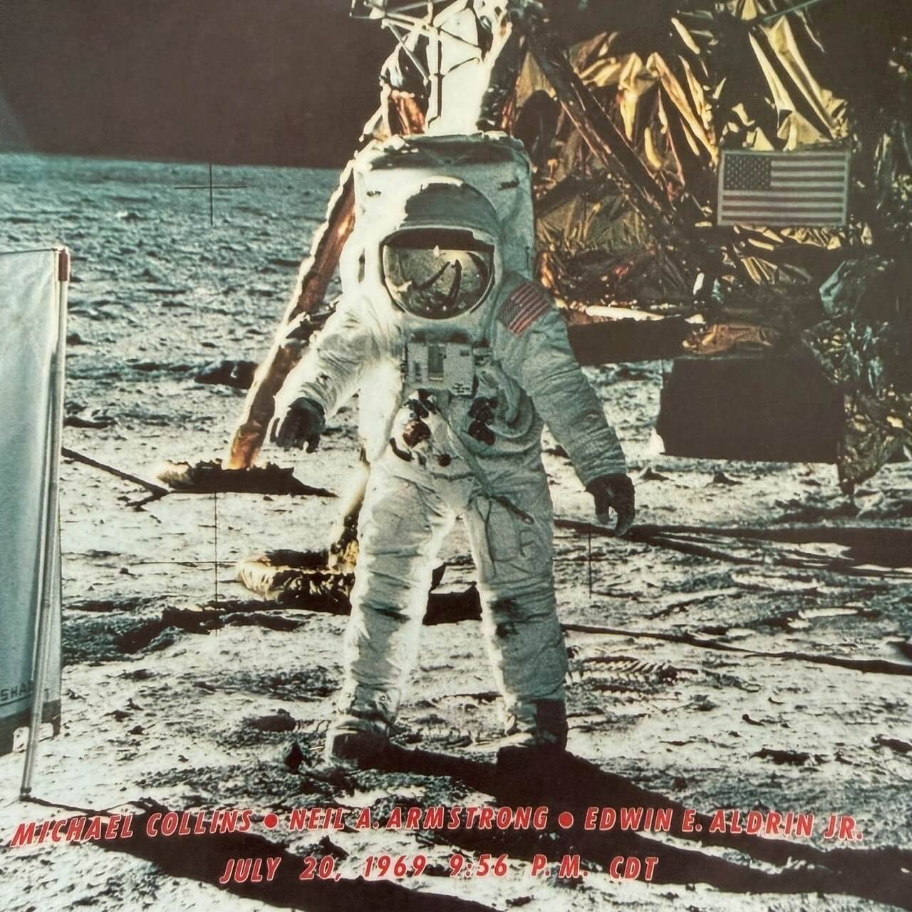 #2369【1970-80年代】ビンテージ NASA アポロ11号 月面着陸 記念プレート / Texas Ware製 アメリカ