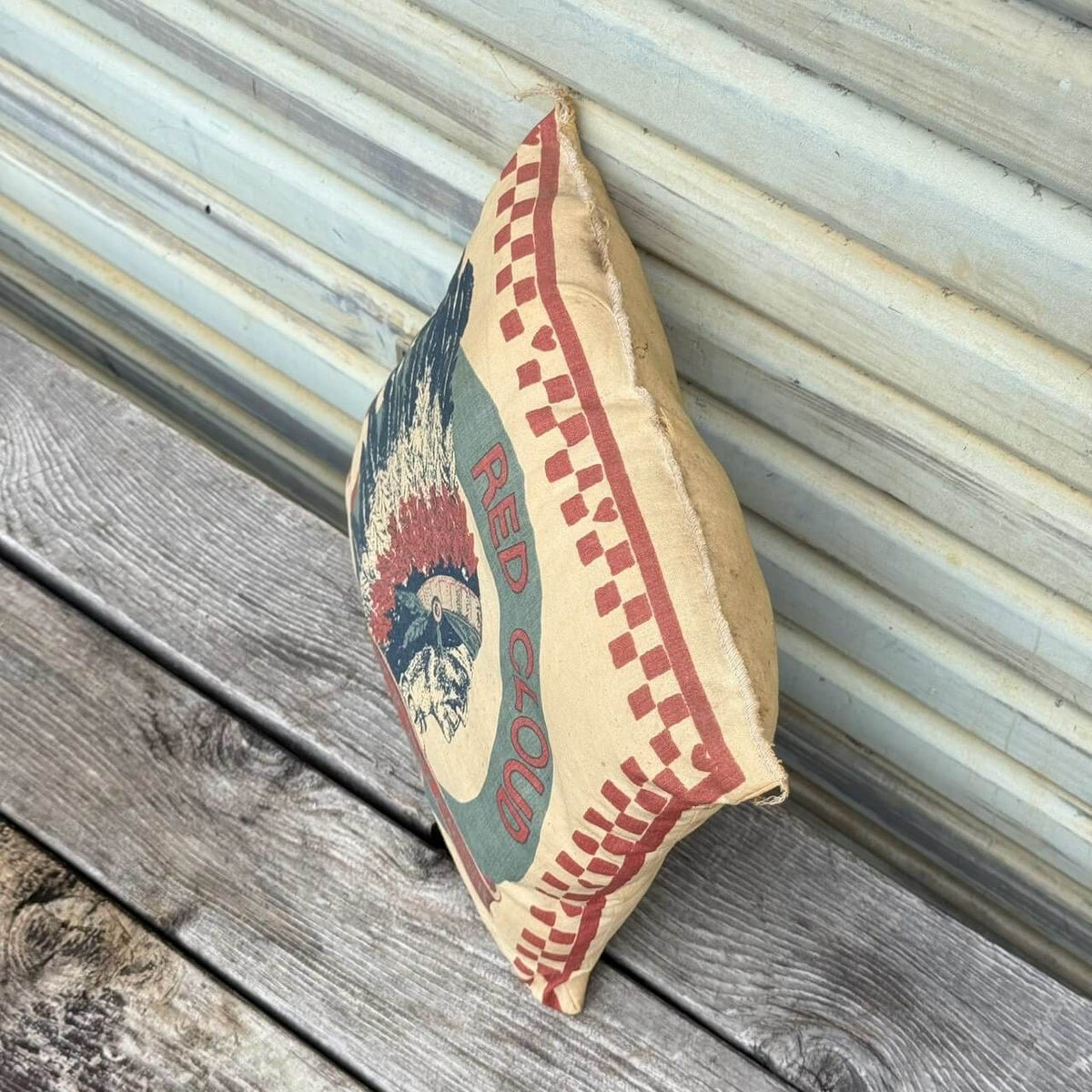 【ビンテージ】クッション アメリカン雑貨 店舗什器 RED CLOUD CORN ネイティブアメリカン #2674-2