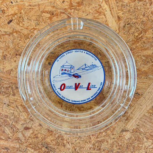 【1960-70年代】ビンテージ 灰皿 アメリカン雑貨 ガラス 店舗什器 アドバタイジング #2300