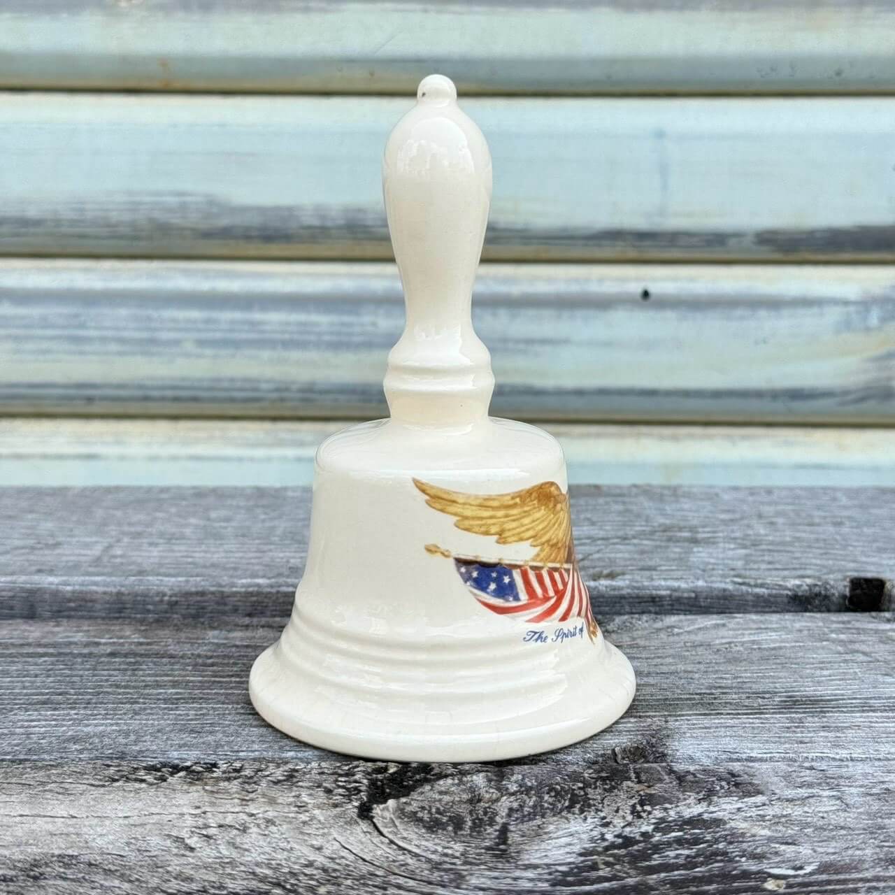 【1976年】ビンテージ オブジェ アメリカン雑貨 店舗什器 ベル イーグル 星条旗 アメリカ建国200周年 #2785