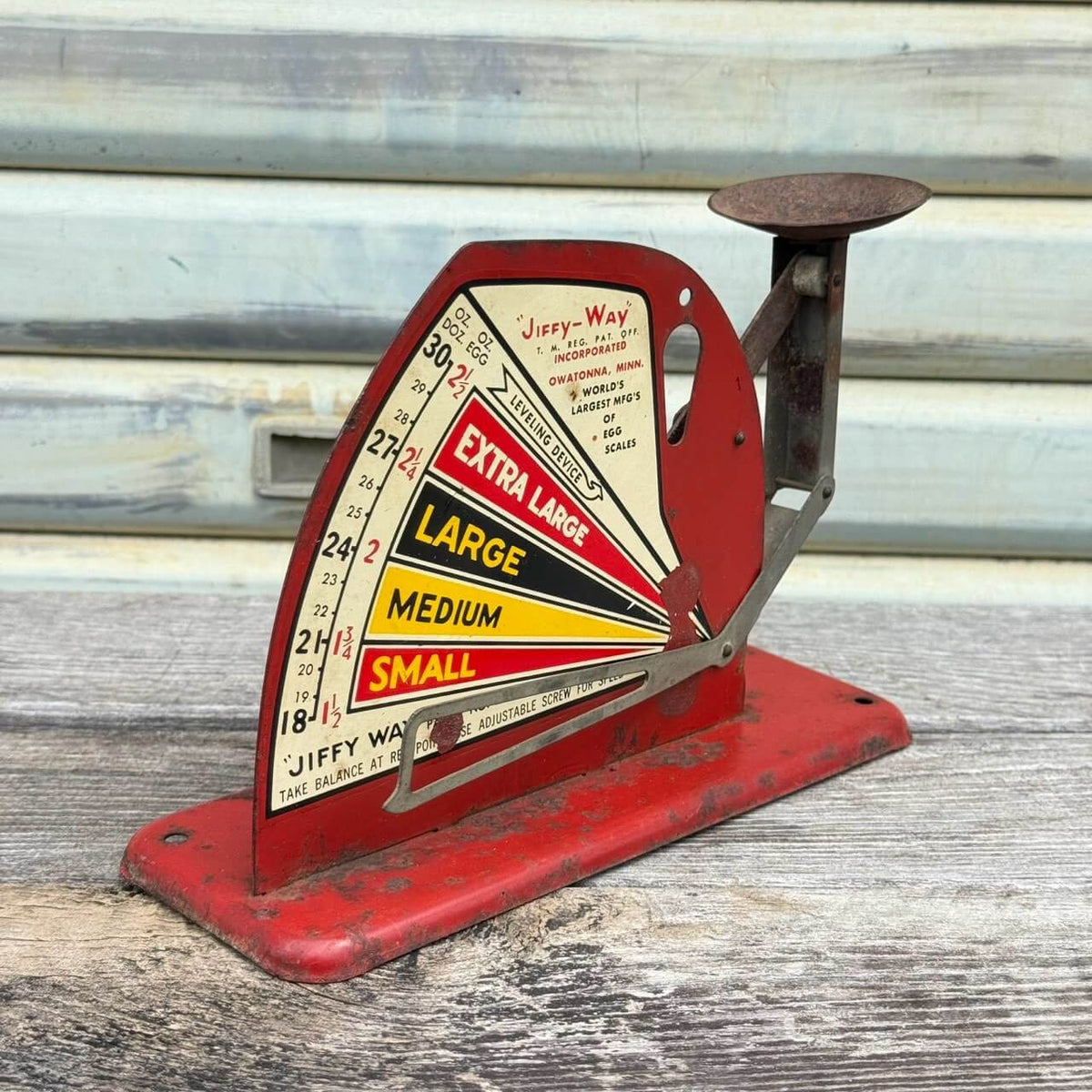 【1950年代】ビンテージ ガレージ アメリカン雑貨 店舗什器 JIFFY-WAY エッグスケール 卵計量器 #2724