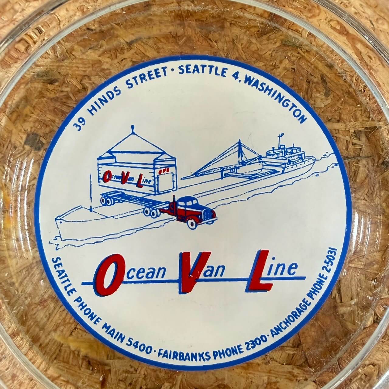 【1960-70年代】ビンテージ 灰皿 アメリカン雑貨 ガラス 店舗什器 アドバタイジング #2300
