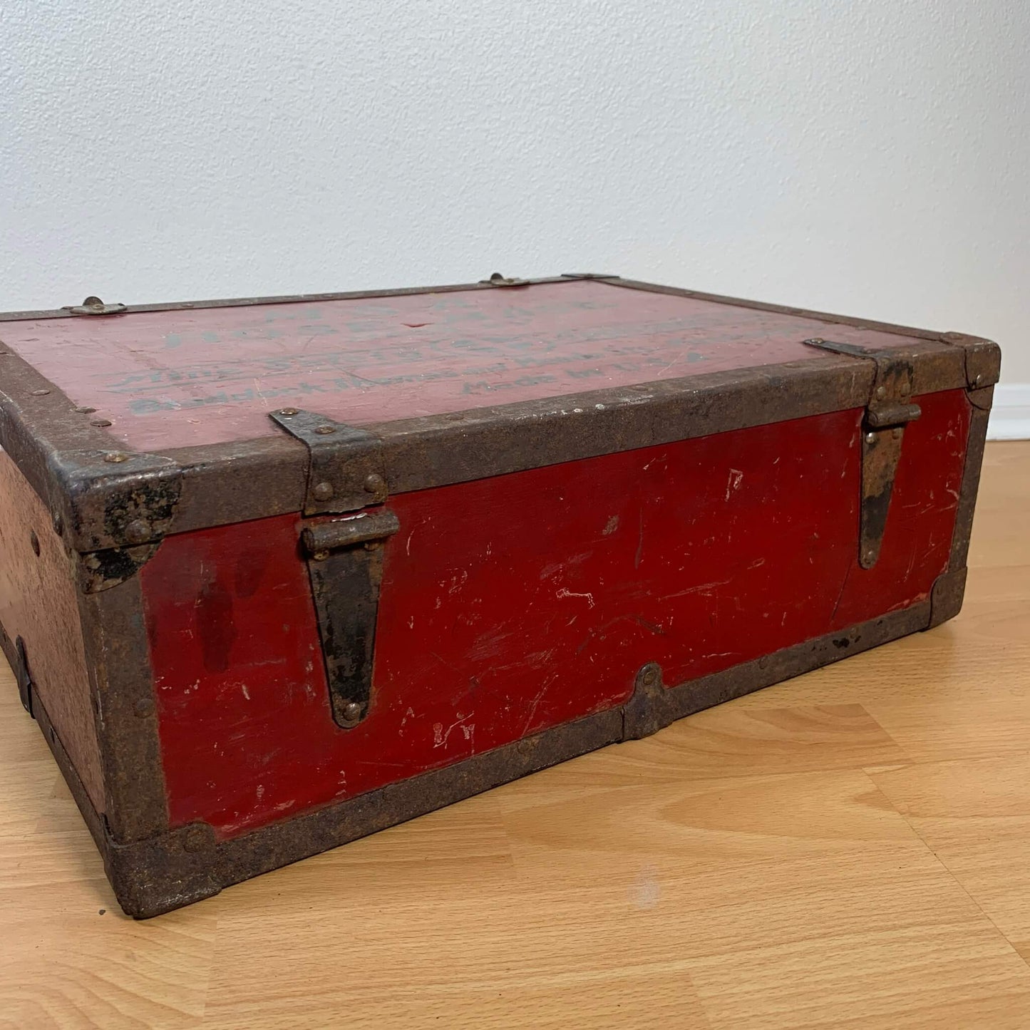 #725【1930-40年代】ビンテージ MSA HOSE MASK 木製ハードケース / 収納ケース アメリカ