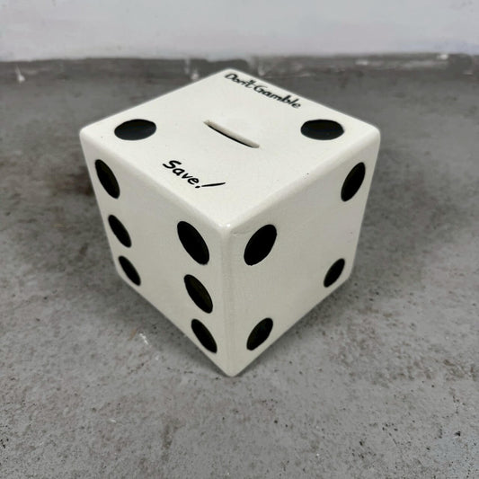 #2296【1970-80年代】ビンテージ ダイス型 コインバンク / 貯金箱 アメリカ