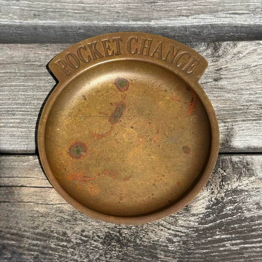 【1950-60年代】ビンテージ “POCKET CHANGE” コイントレイ 真鍮 アメリカ #2638
