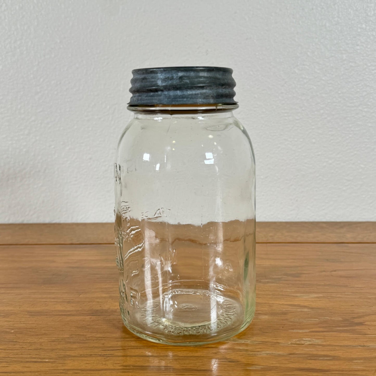 #1518【1930年代】ビンテージ ガラスジャー 収納 小物入れ