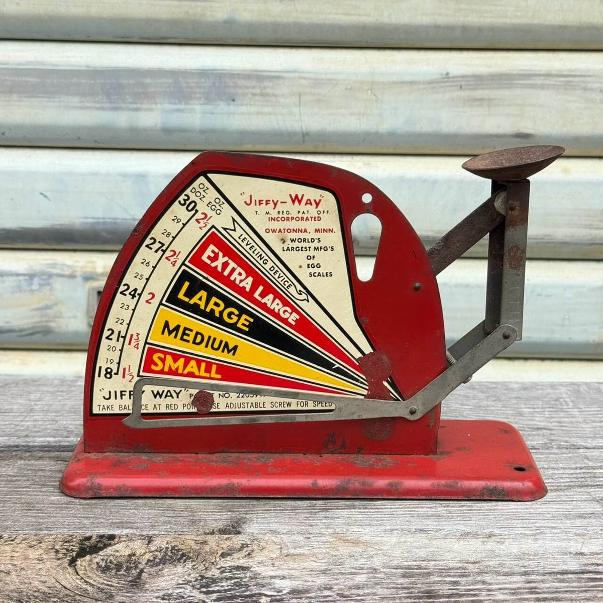【1950年代】ビンテージ ガレージ アメリカン雑貨 店舗什器 JIFFY-WAY エッグスケール 卵計量器 #2724